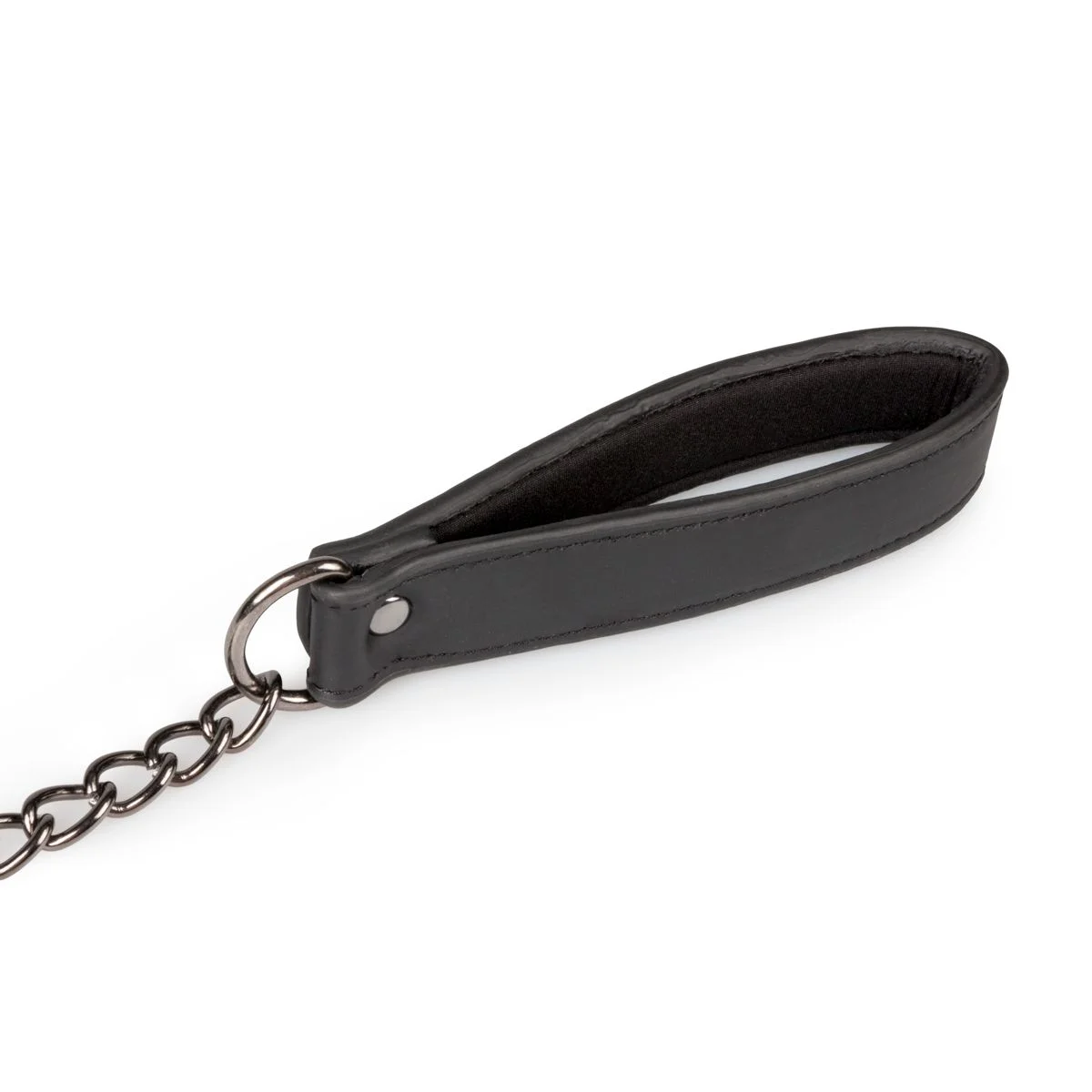 Fetish - Kunstleren halsband met tepelklemmen