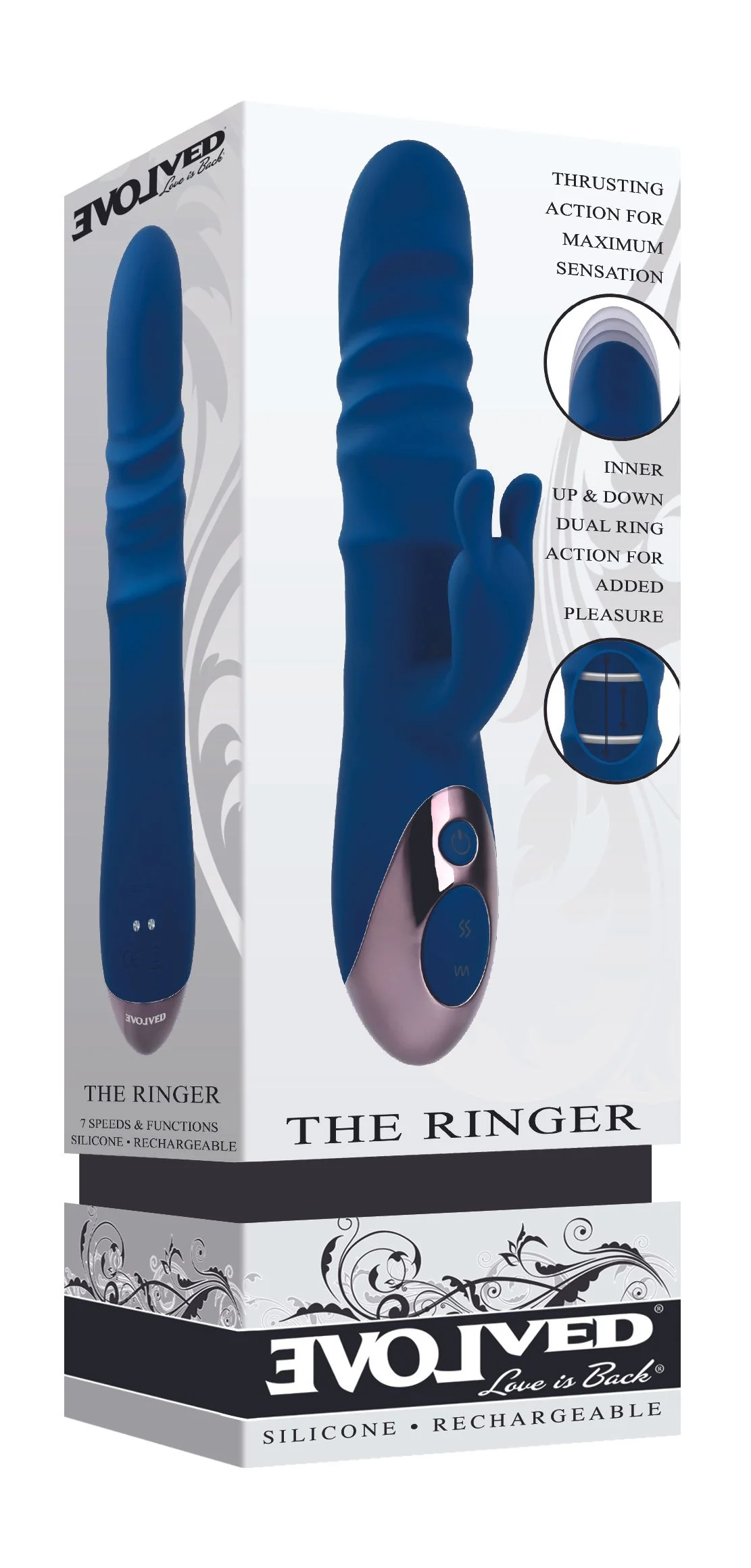 Evolved - The Ringer Rabbit Vibrator - Royal Blue
