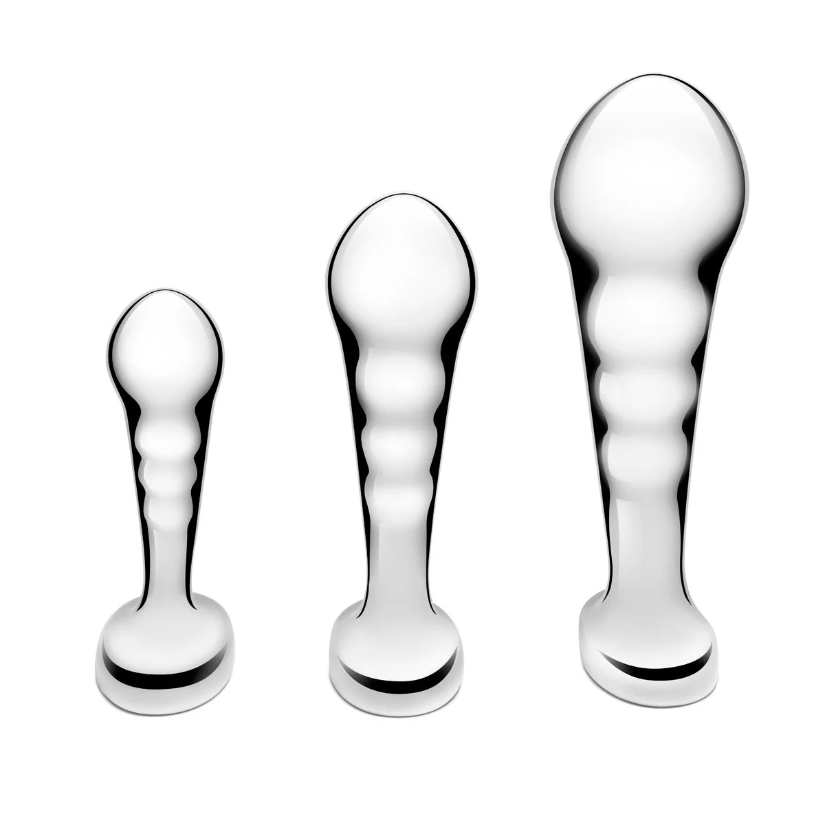 B-Vibe – Stainless Steel P-Spot Training Set – 3 Plugs