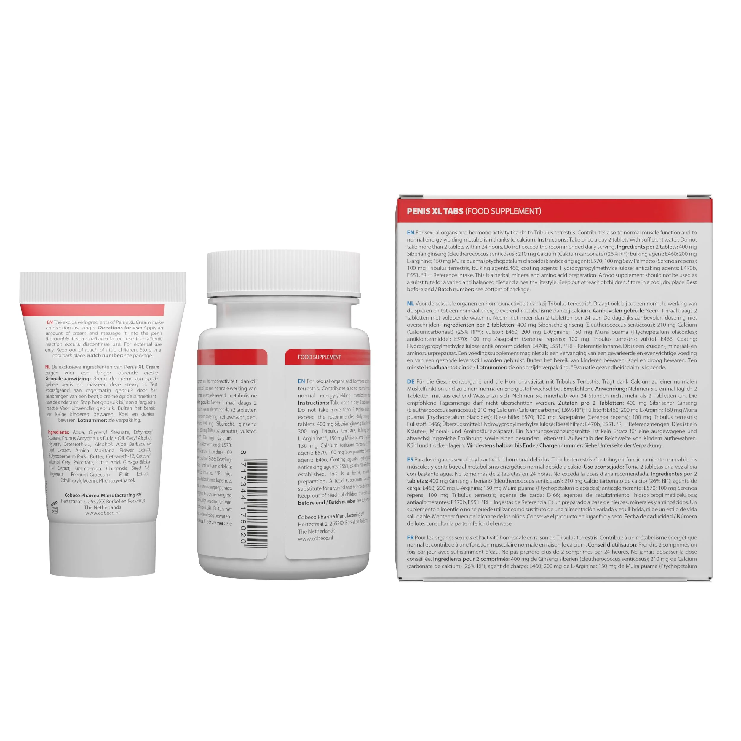 Penis XL Duo Combinatie Crème En Pillen