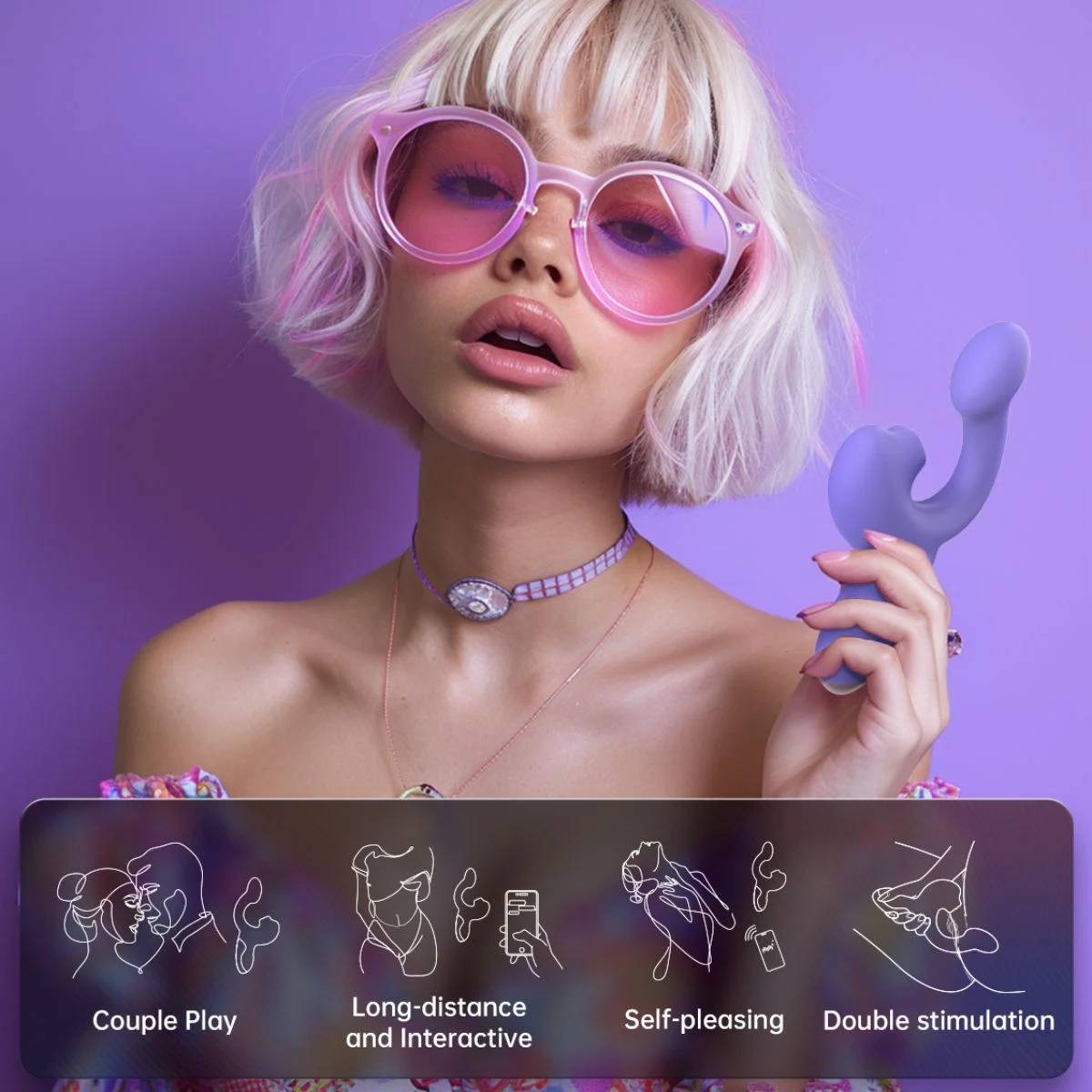 Magic Motion – Magic Ponder Vibrator met Lick & G-Spot Functie – Paars