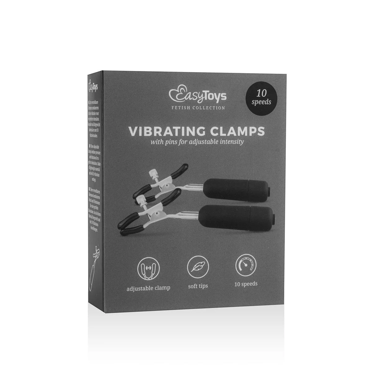 Fetish - Verstelbare Tepelklemmen Met Bullet Vibrator