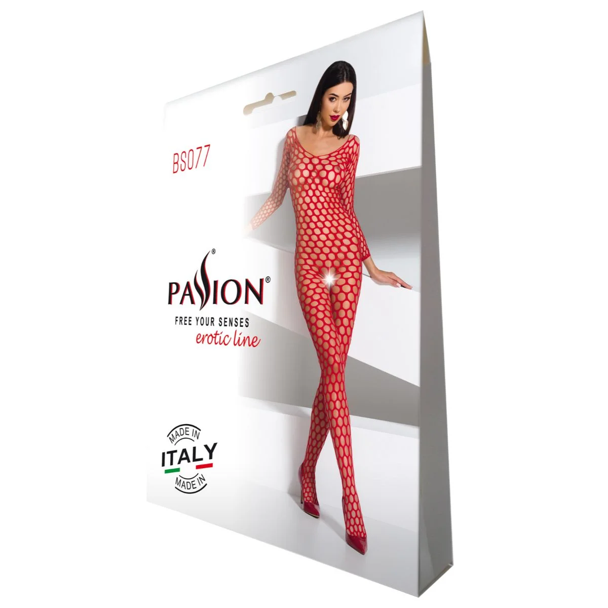 Passion - BS077 Catsuit - Rood