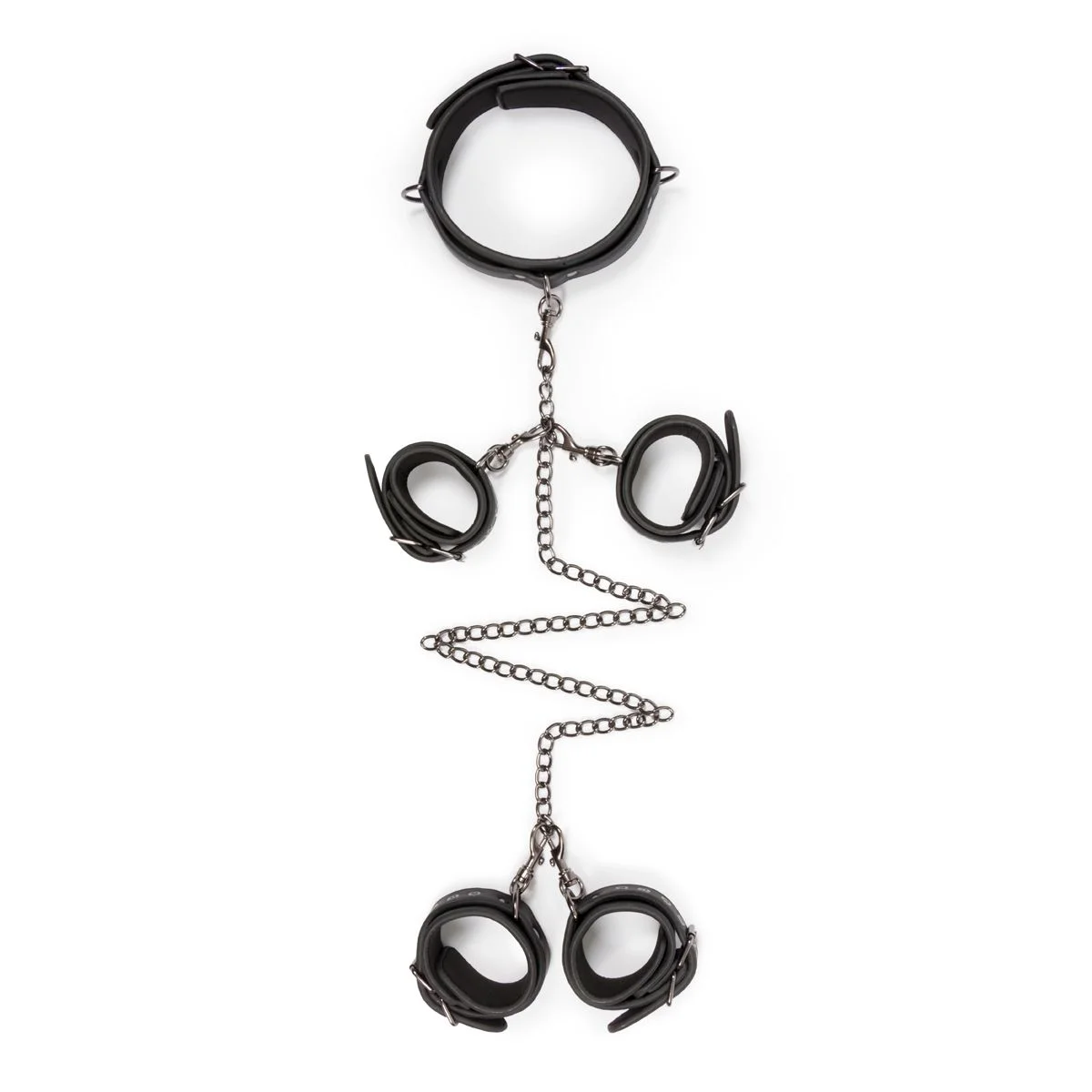 Fetish - Bondage Set - Halsband en Hand - en Enkelboeien
