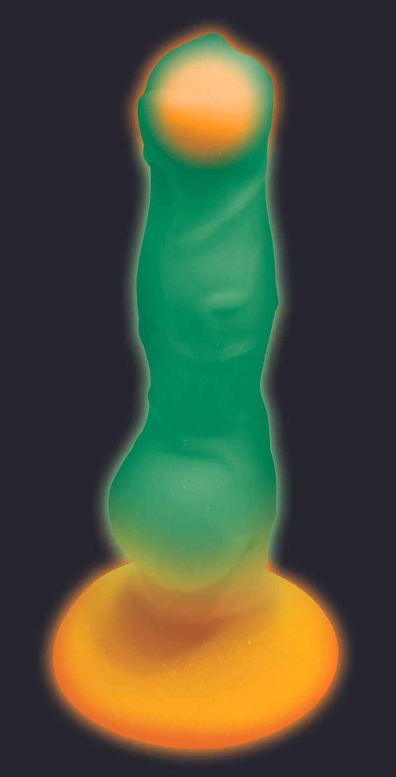 Glow-in-the-dark Siliconen Alien Dildo