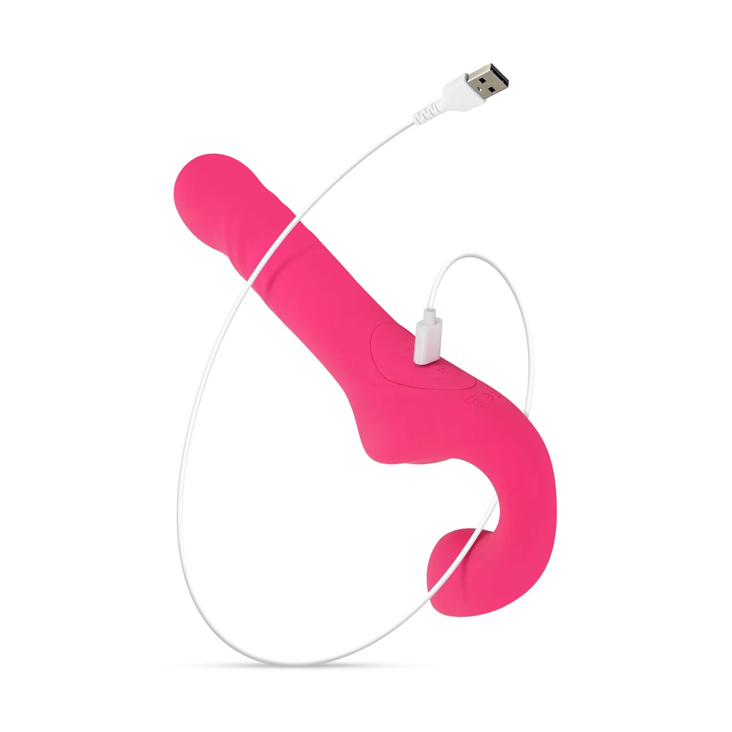 Teazers Strapless Strap On Vibrator - Roze