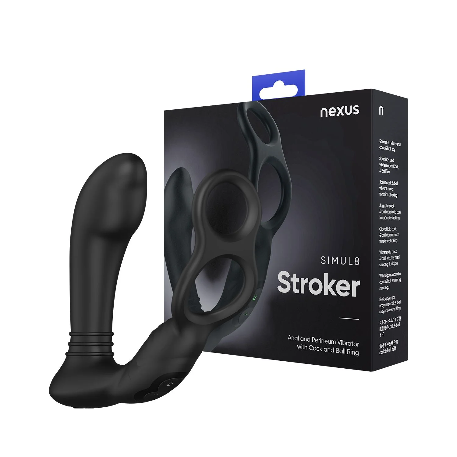 Nexus - Simul8 Vibrerende Anaal Vibrator Met Cockring