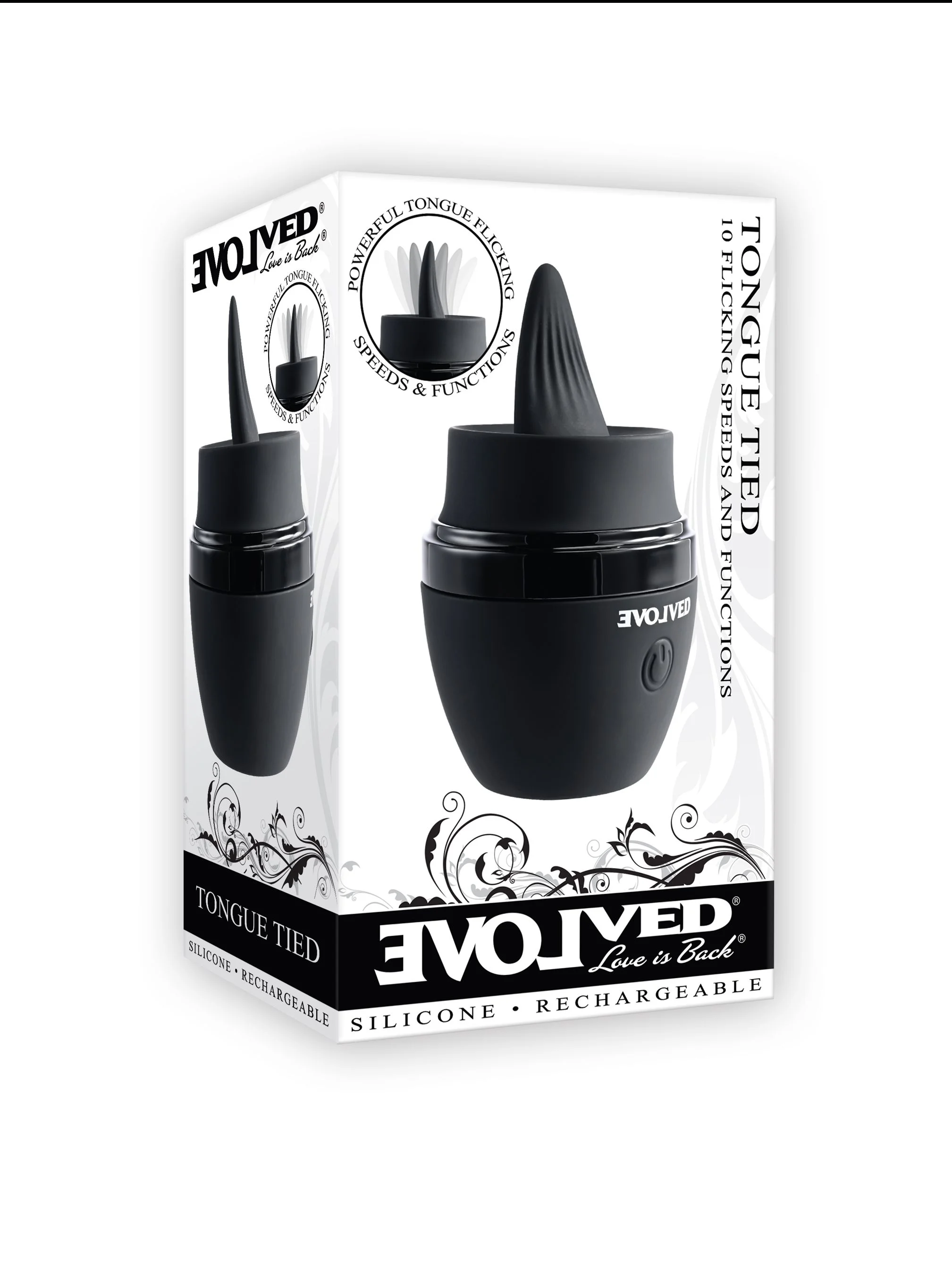 Evolved - Tongue Tied Vibrator - Zwart