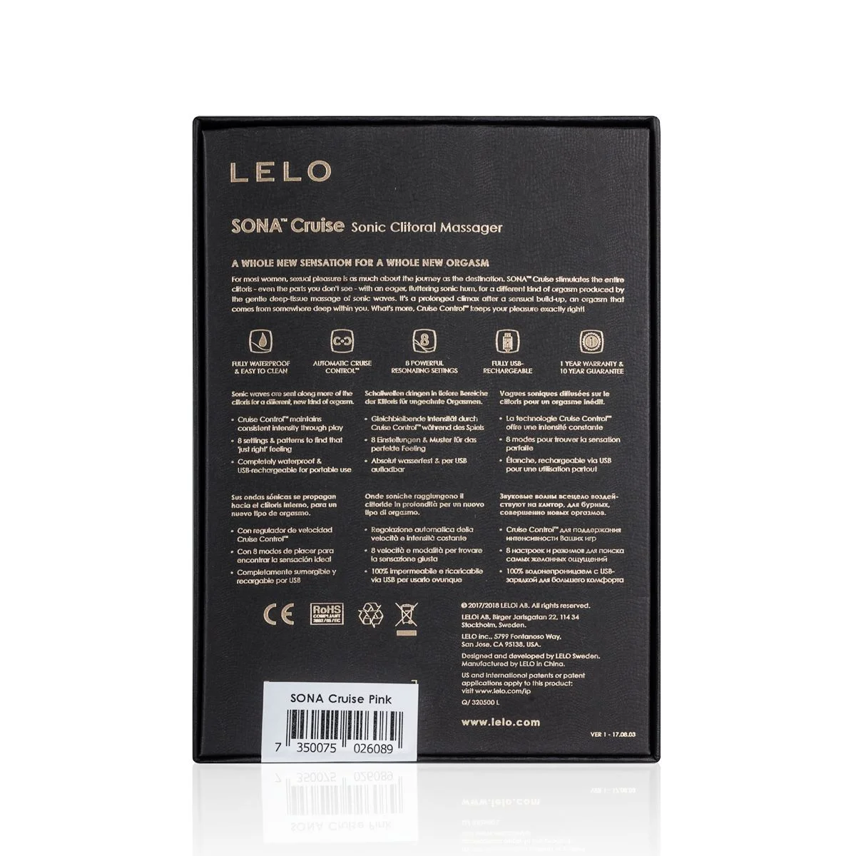LELO - Sona Luchtdrukvibrator - Cerise