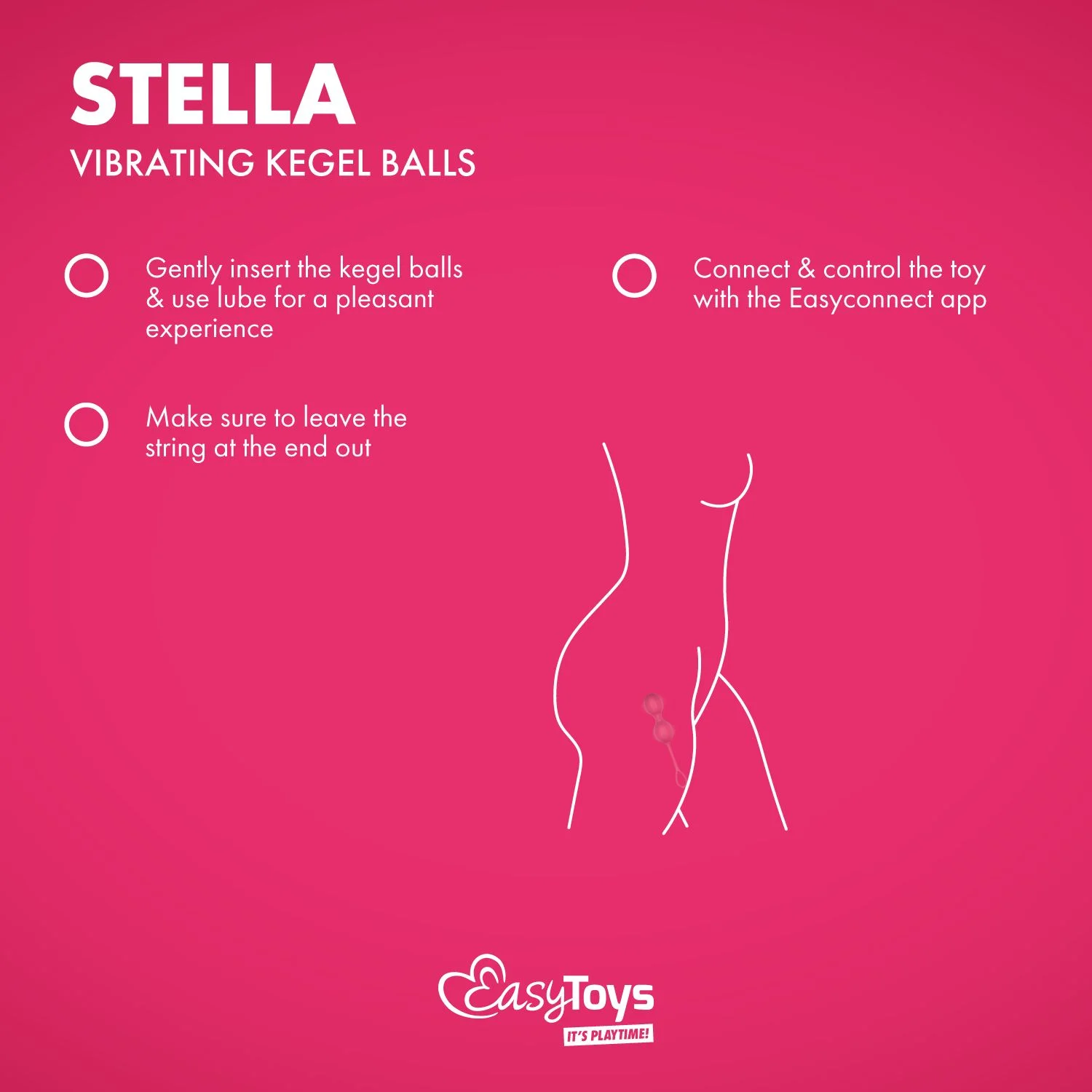 EasyConnect - Vibrerende Kegel Balletjes Stella app gestuurd