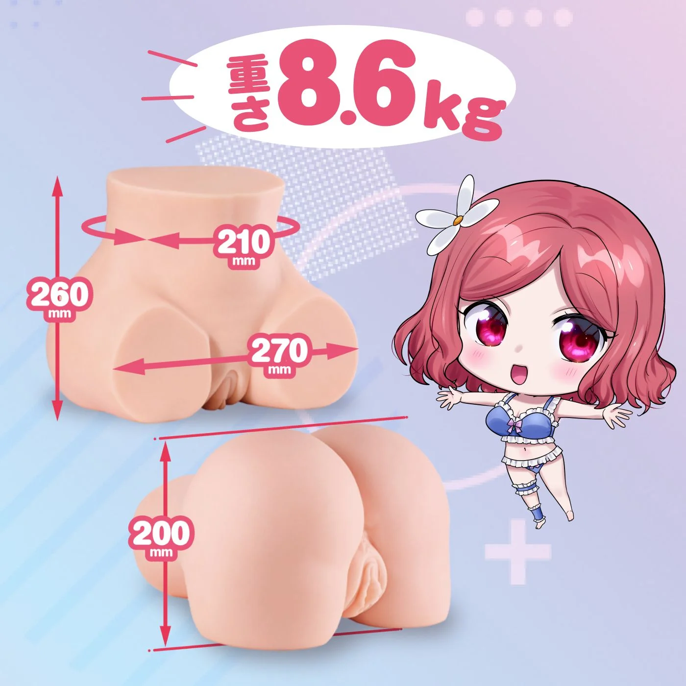 Seiraku Toys – The Three Ages Masturbator – Peach