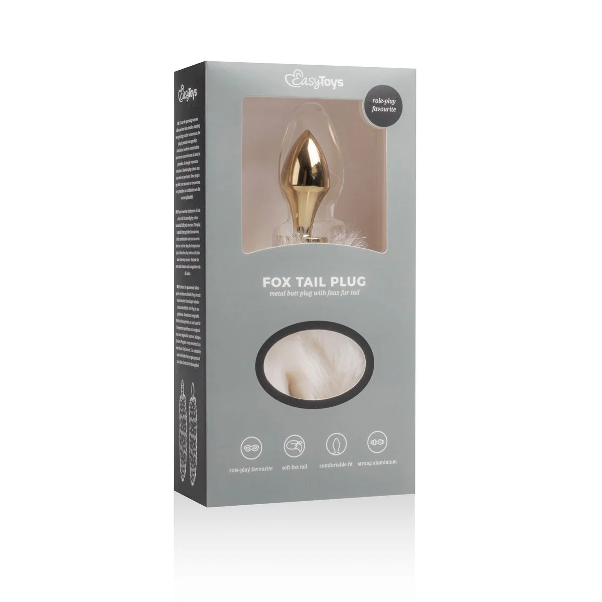 – FETISH COLLECTION Buttplug – Witte Vossenstaart