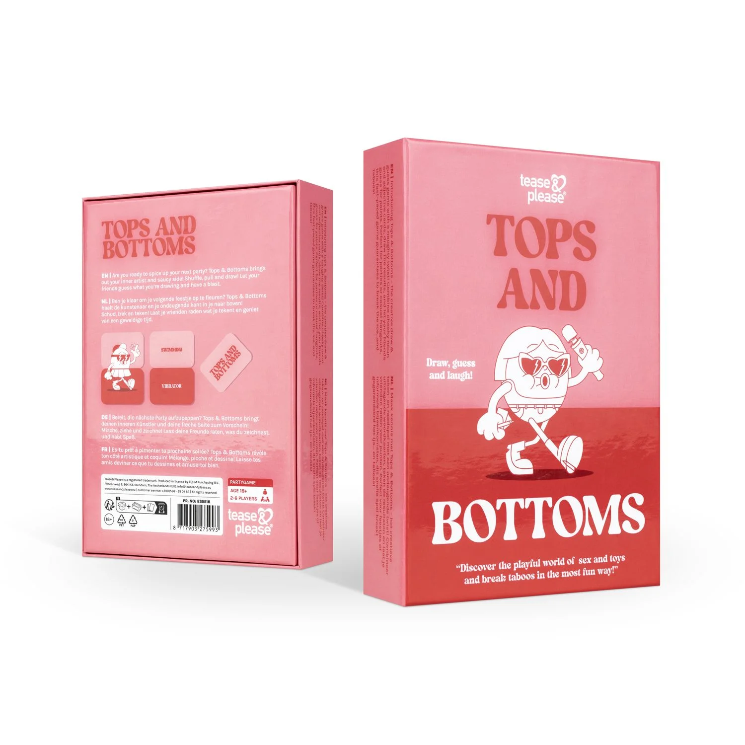 Tease & Please - Tops & Bottoms Partyspel - Multi