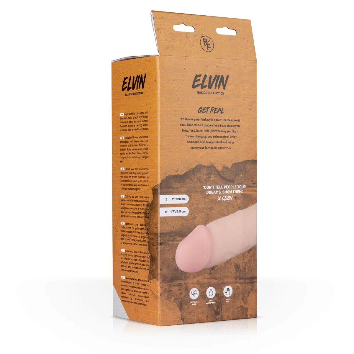 Elvin Realistische Vibrator 27.50 cm