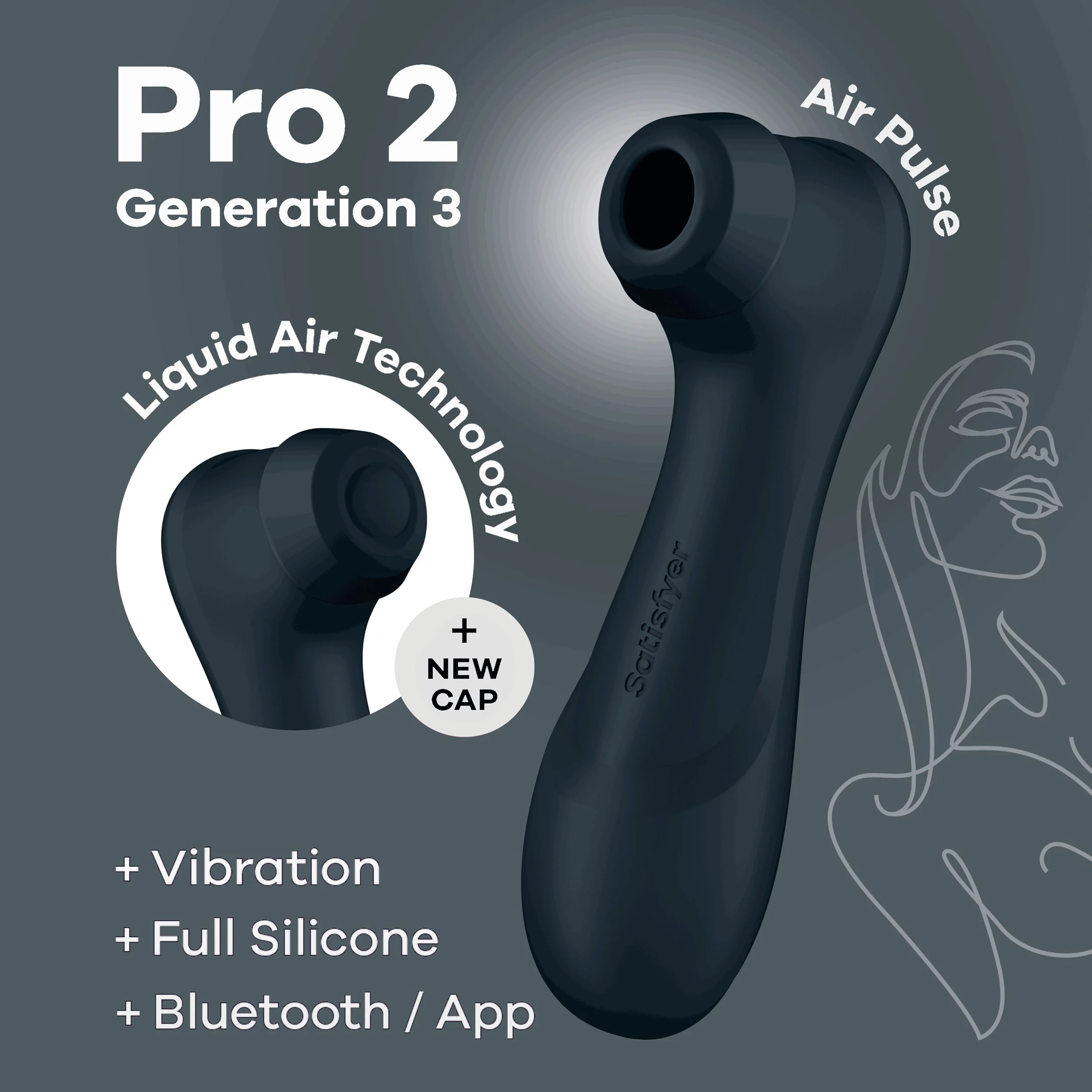 Satisfyer Pro 2 - Generation 3 App Controlled - Zwart