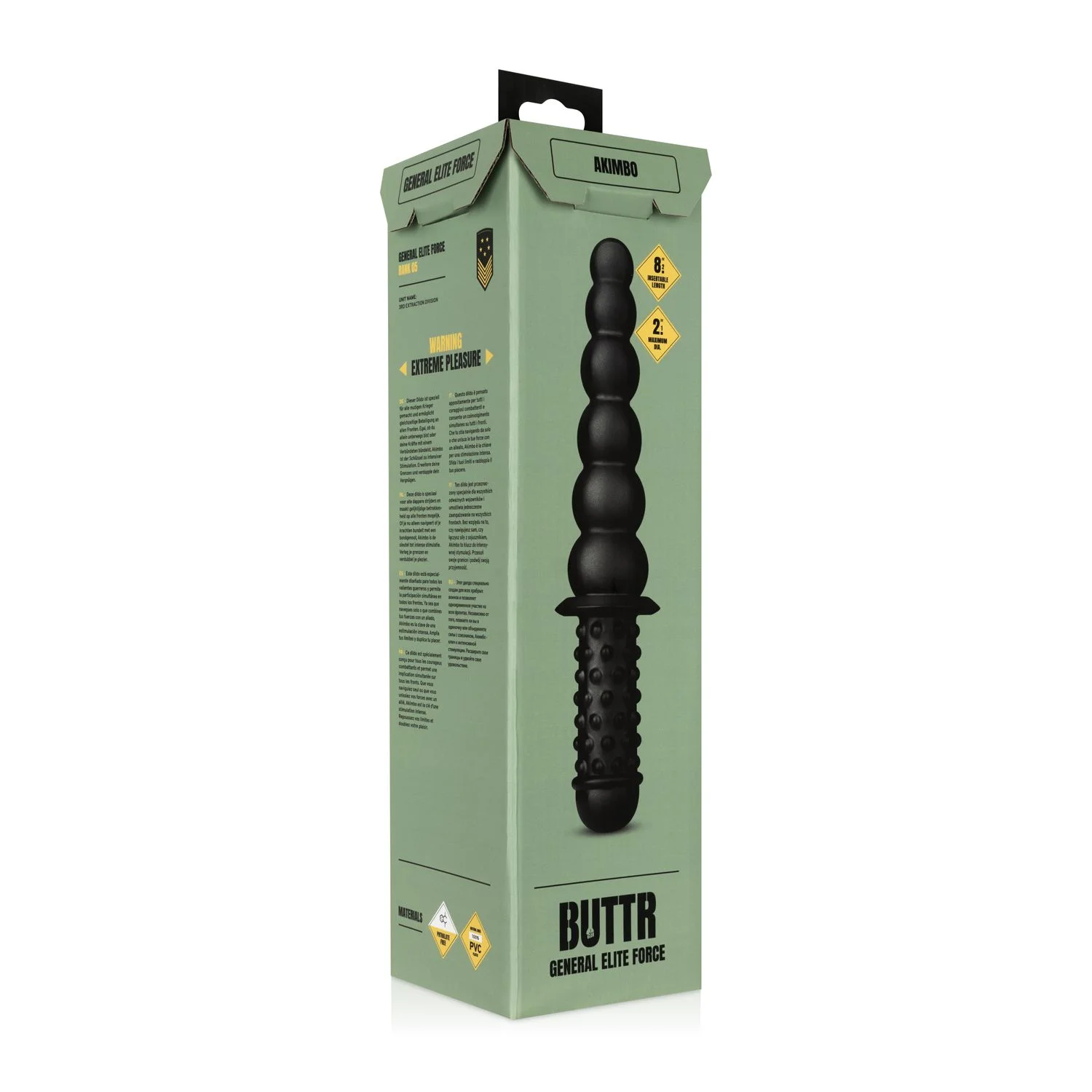 BUTTR -  Akimbo Dubbelzijdige Anaal Dildo