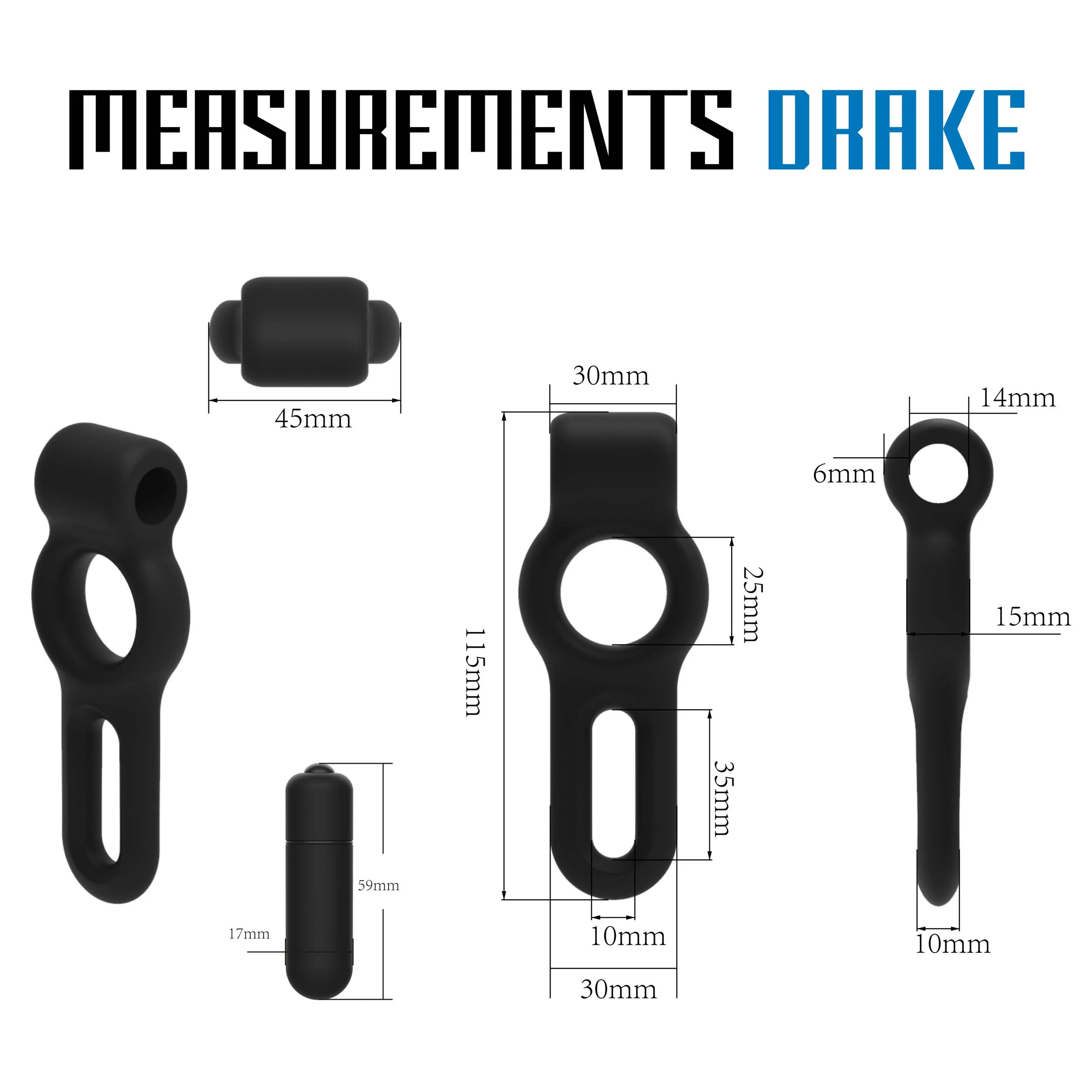 Velv'Or - Rooster Drake Double Ring Design Cock Ring with Vibrating Bullet
