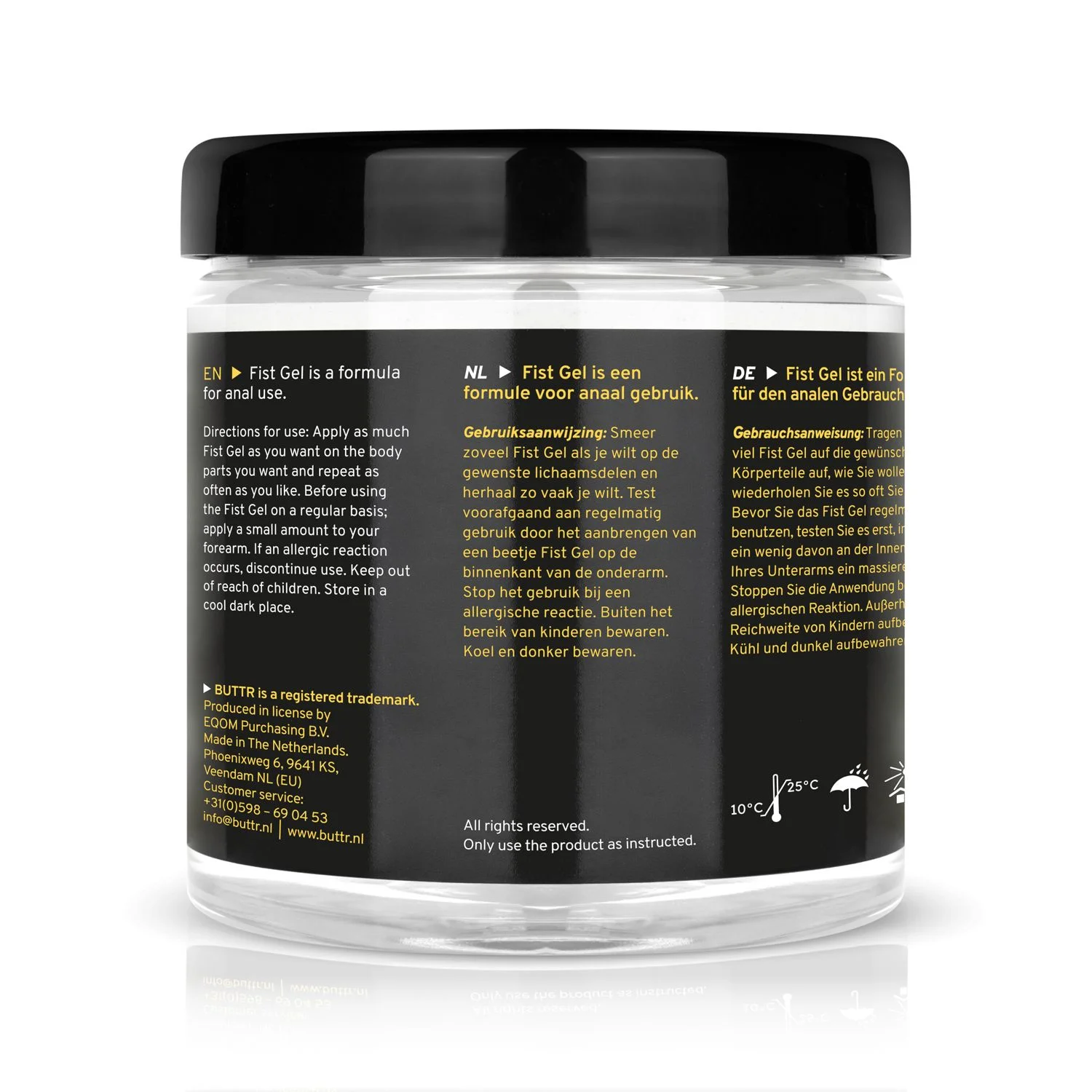 BUTTR - Transparante Fisting Gel non-sticky - 500 ml