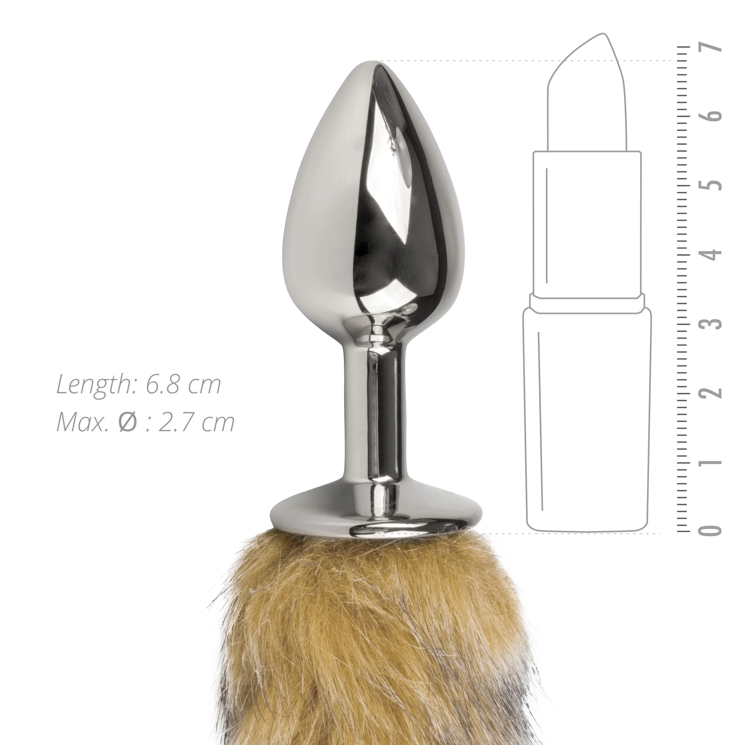 Fetish - Buttplug – Bruine Vossenstaart