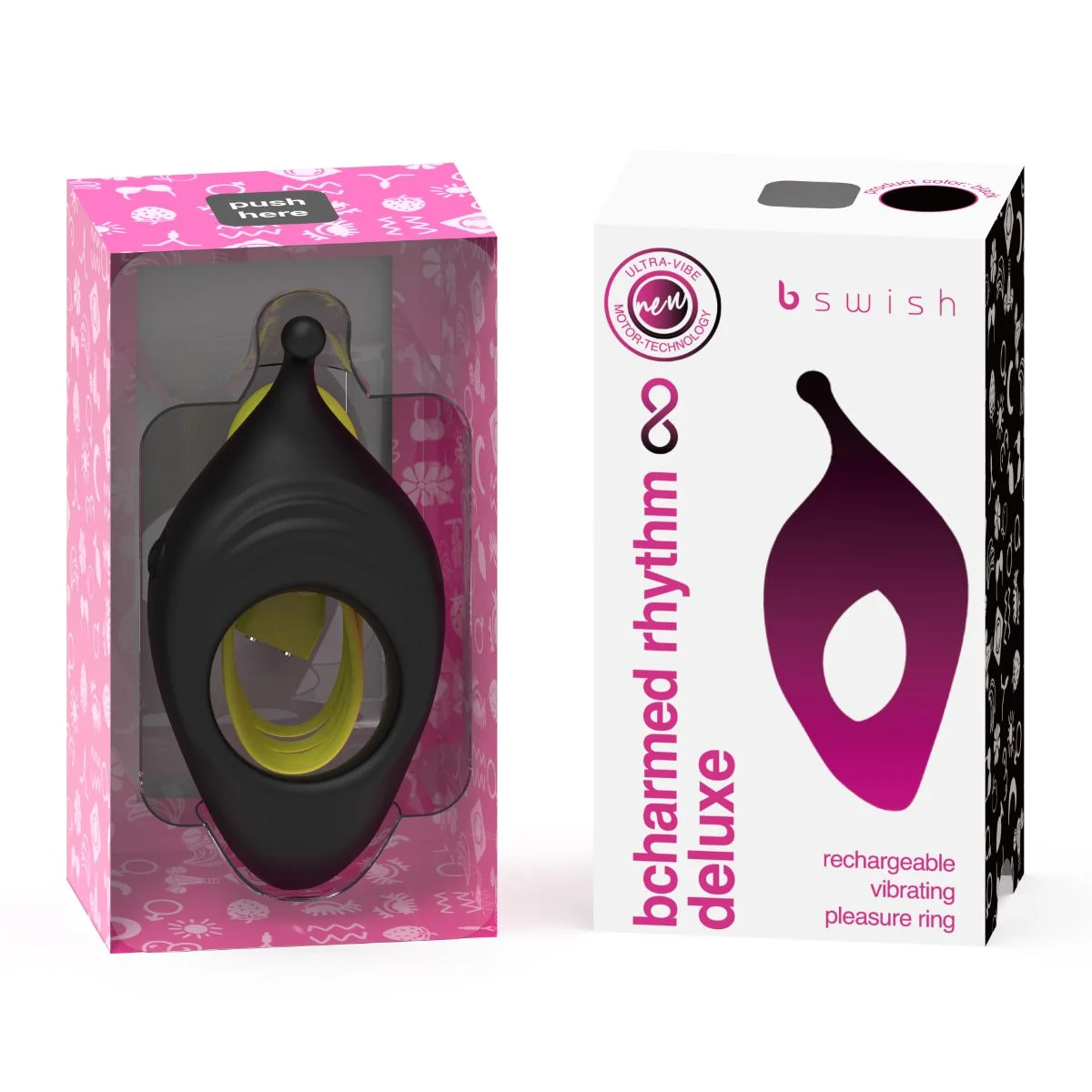 Bswish - Bcharmed Rhythm Infinite Deluxe Koppelvibrator - Zwart