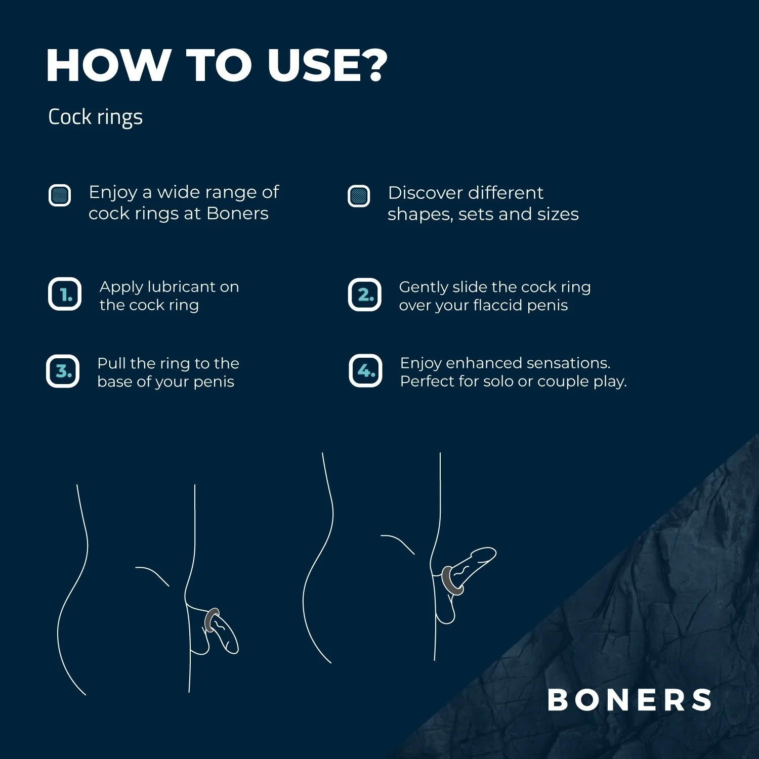 Boners Cockring Set 3-delig
