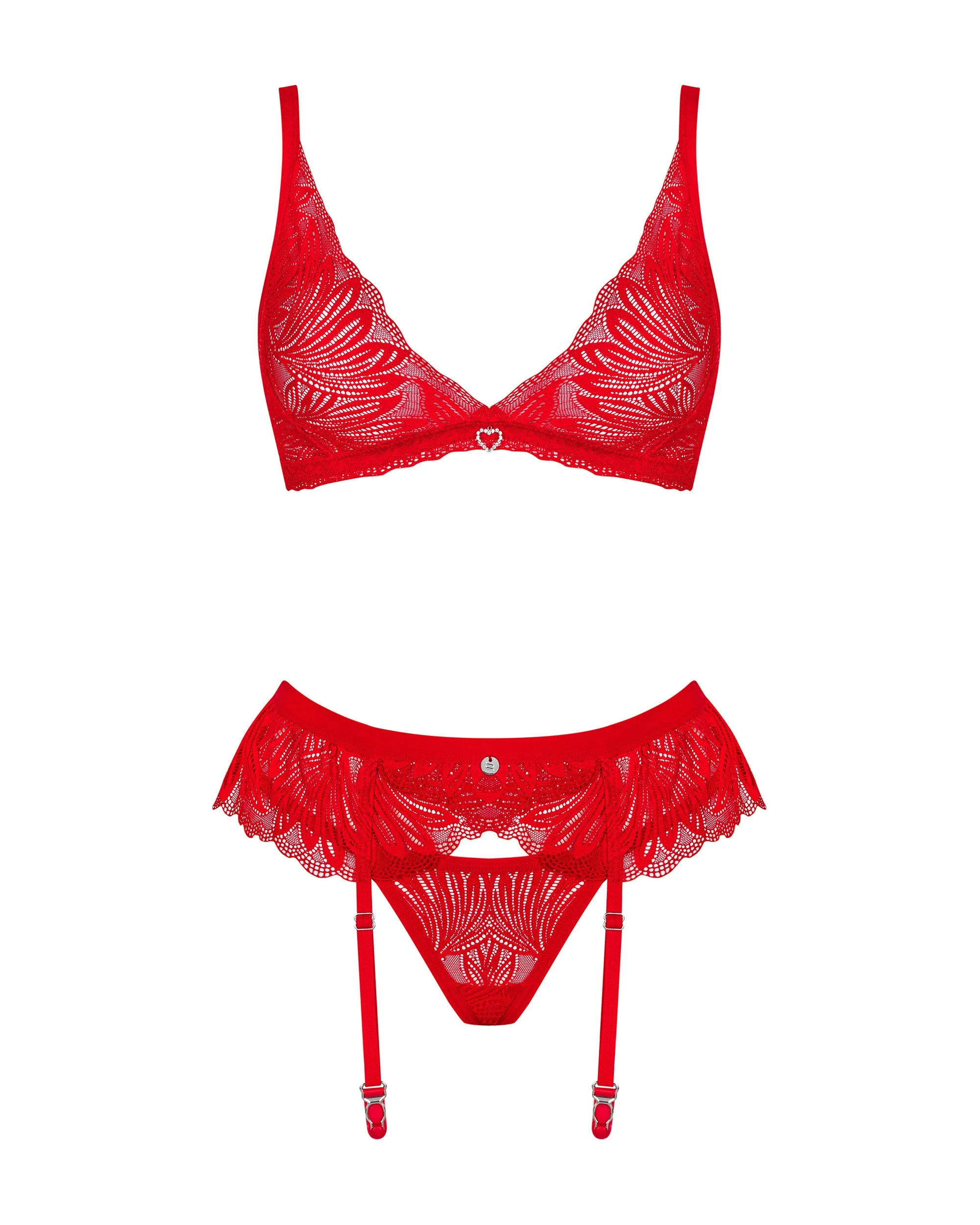 Obsessive - Chilisa Driedelige Set - Rood