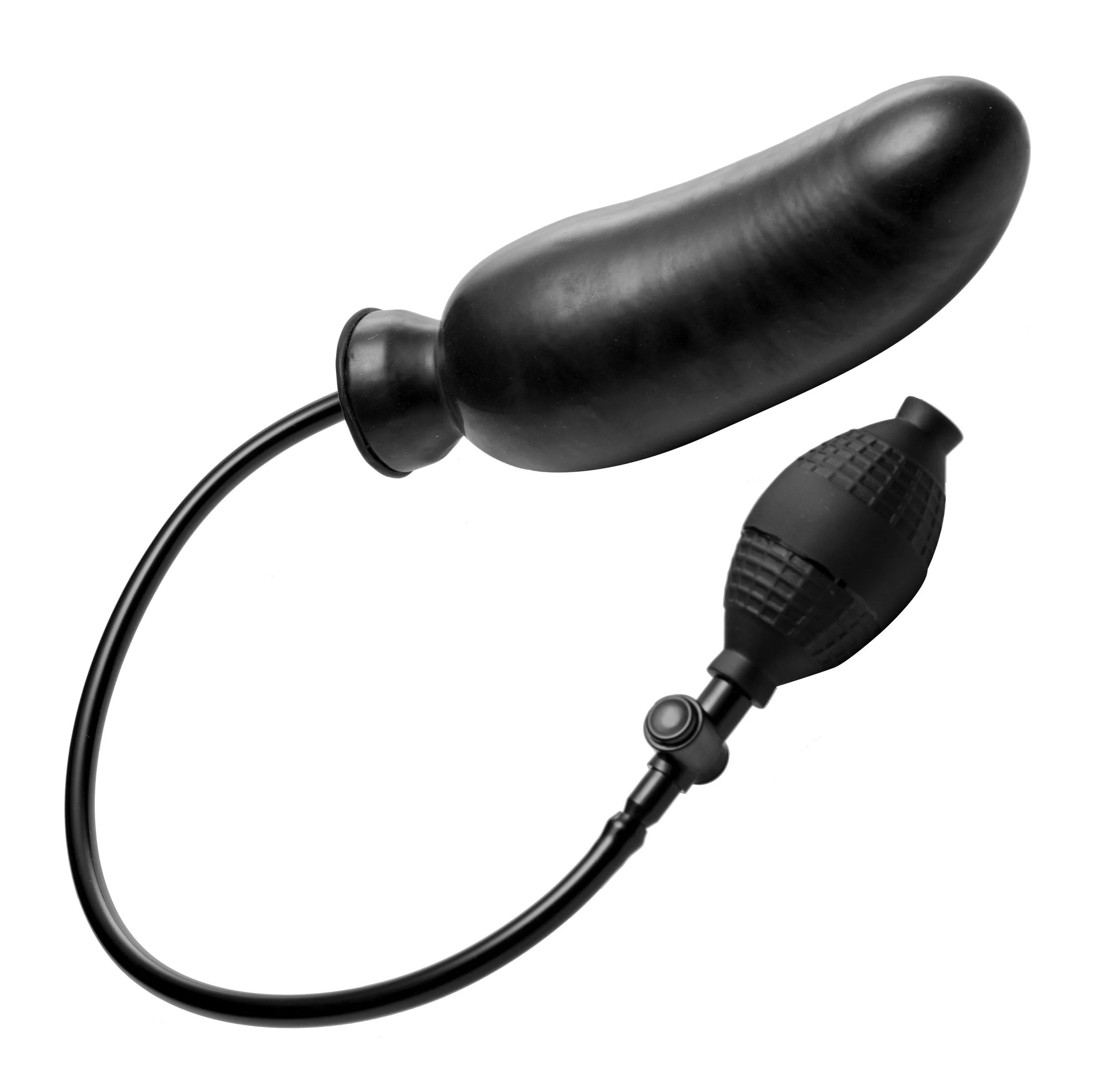 XR Brands - Renegade Opblaasbare Dildo - Zwart