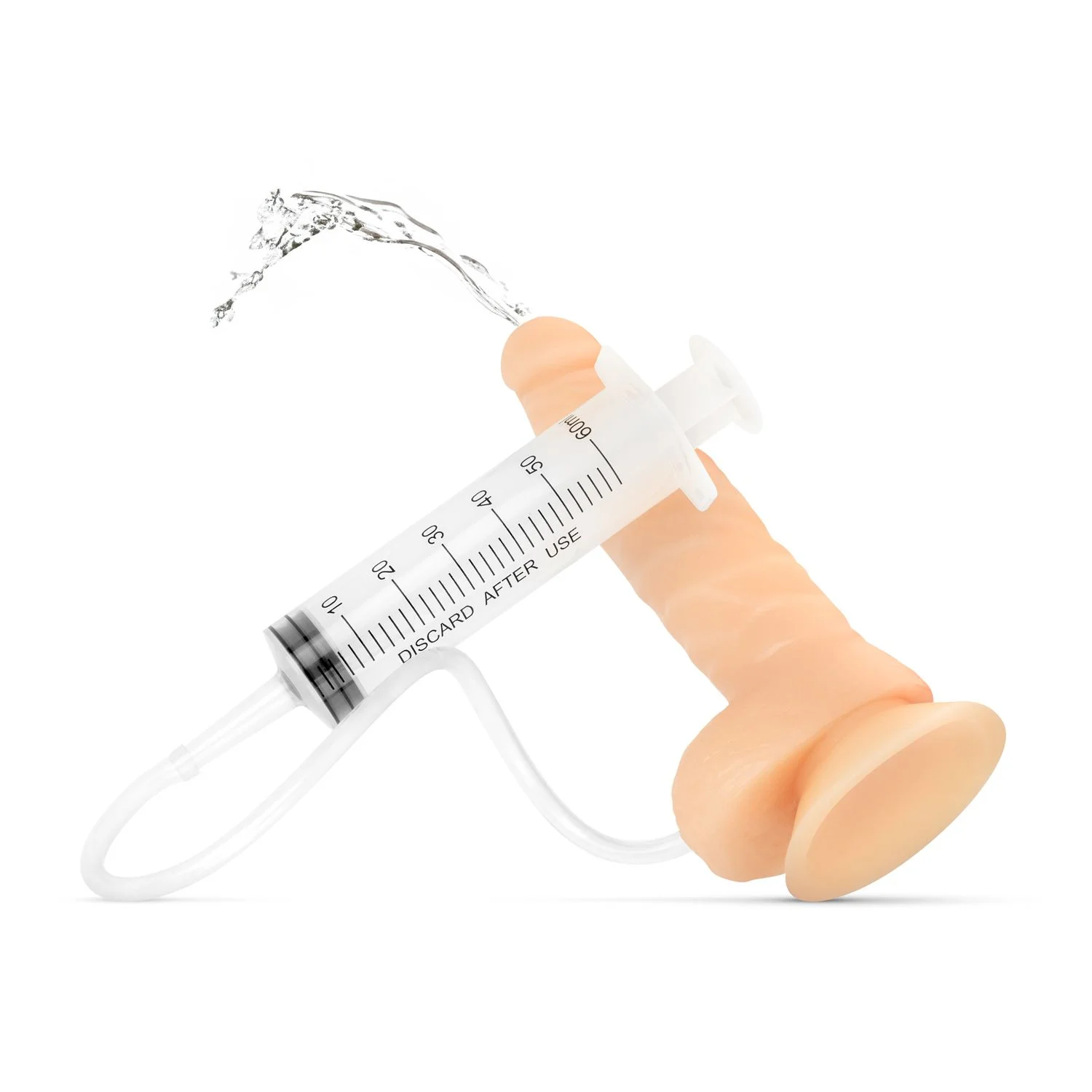 Squirting Dildo Met Spuit