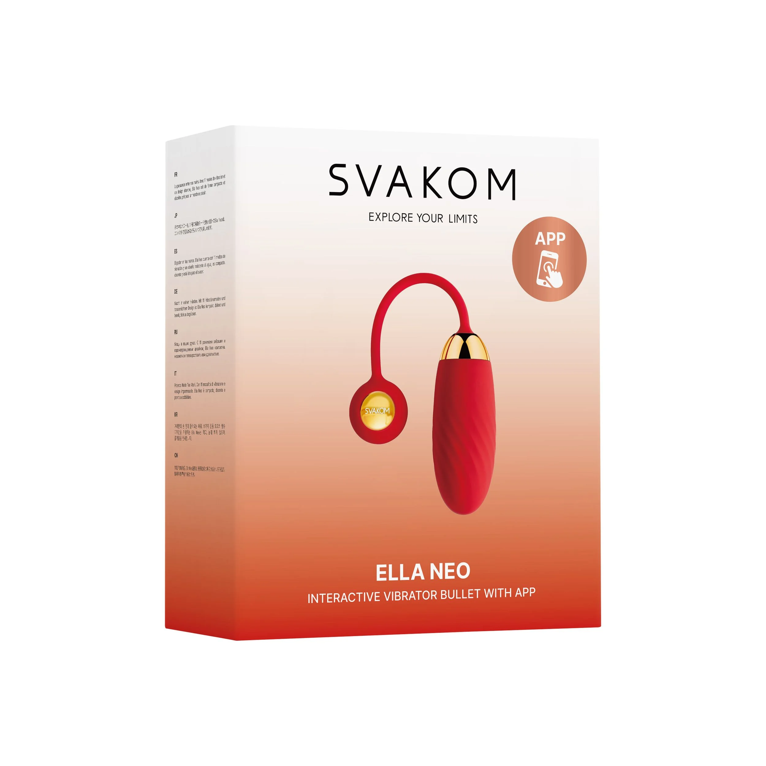 SVAKOM - Ella Neo Vibratie Eitje App Controlled - Red
