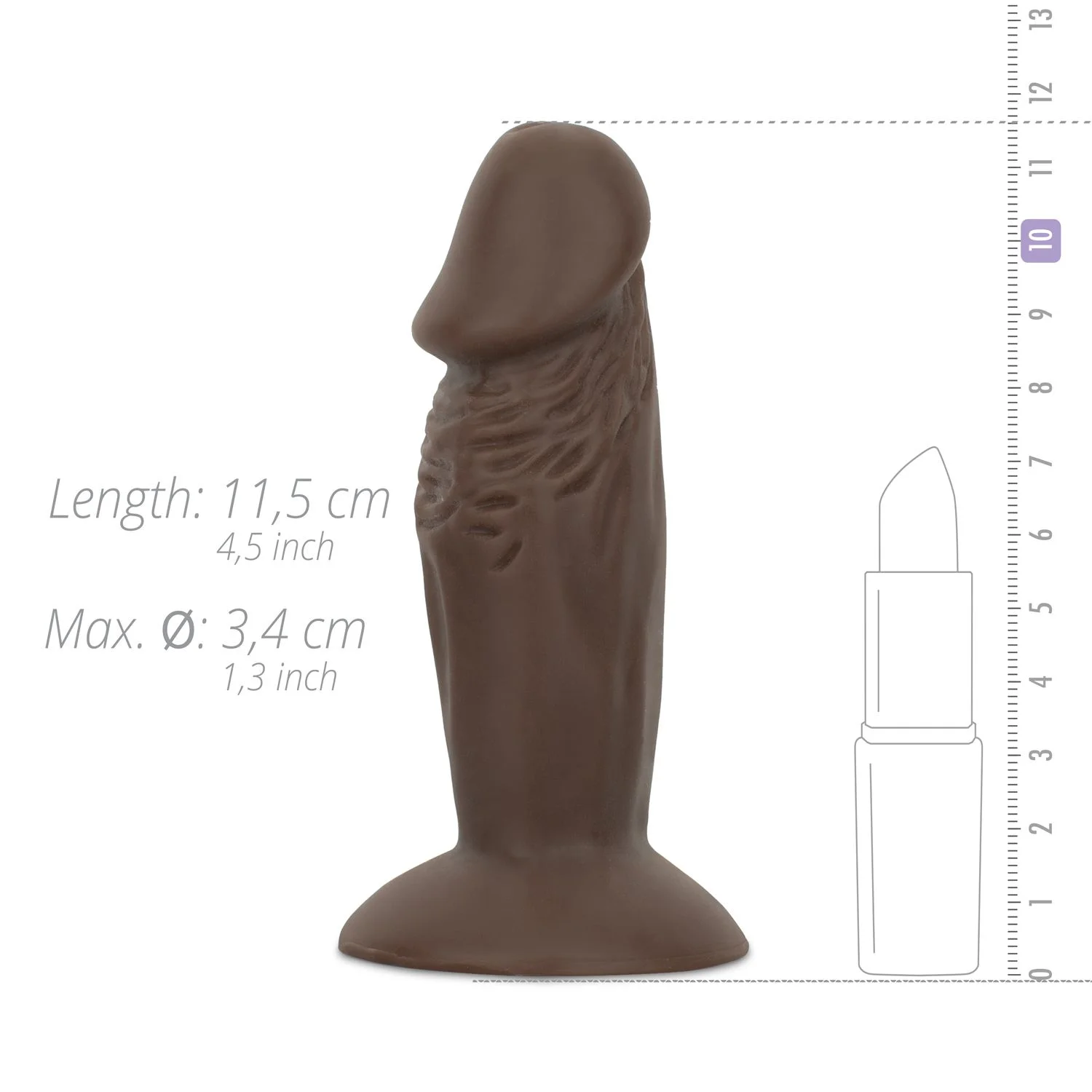 Charlie Realistische Dildo Met Zuignap - 11,5 cm
