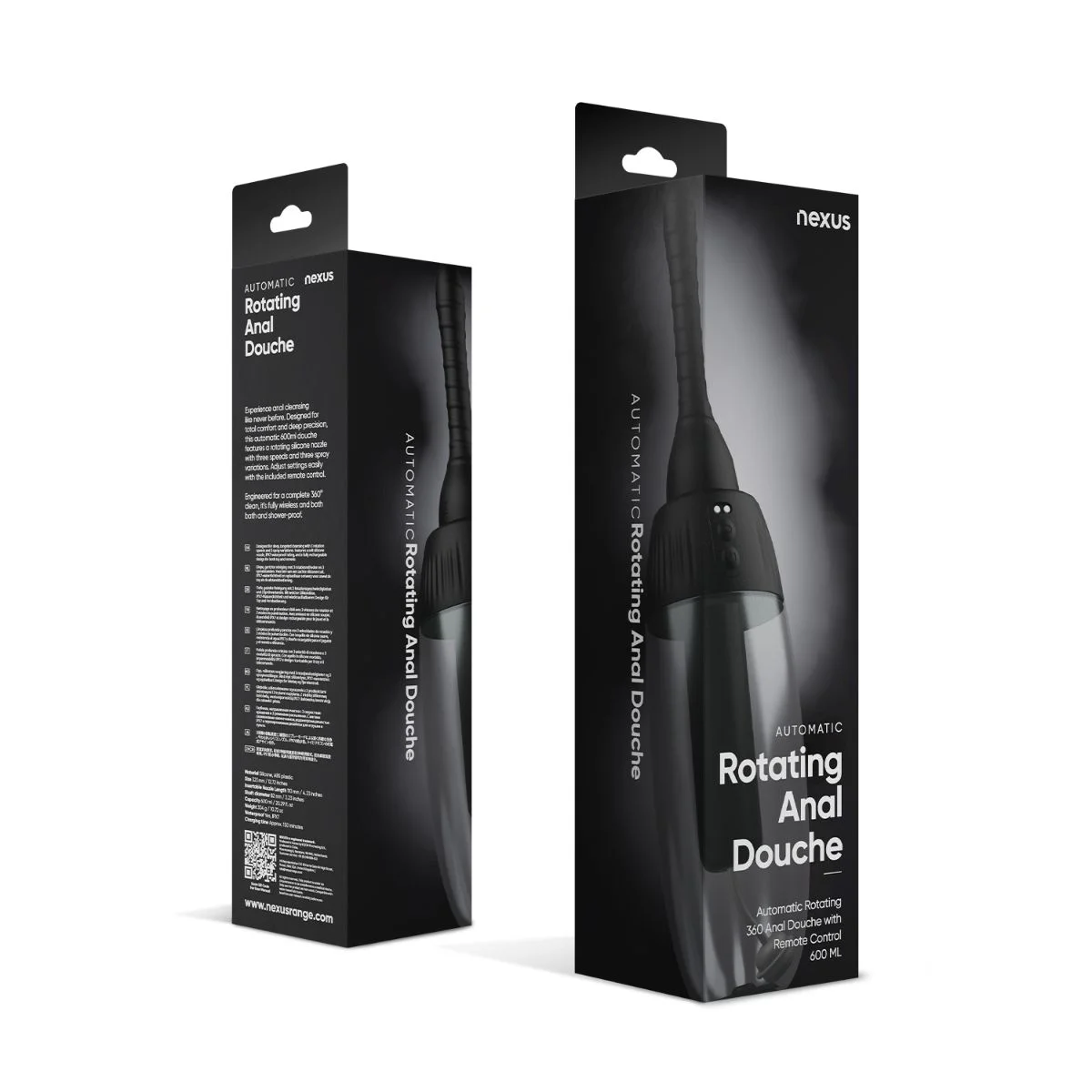 Nexus – Automatic Rotating 360° Anal Douche – Zwart