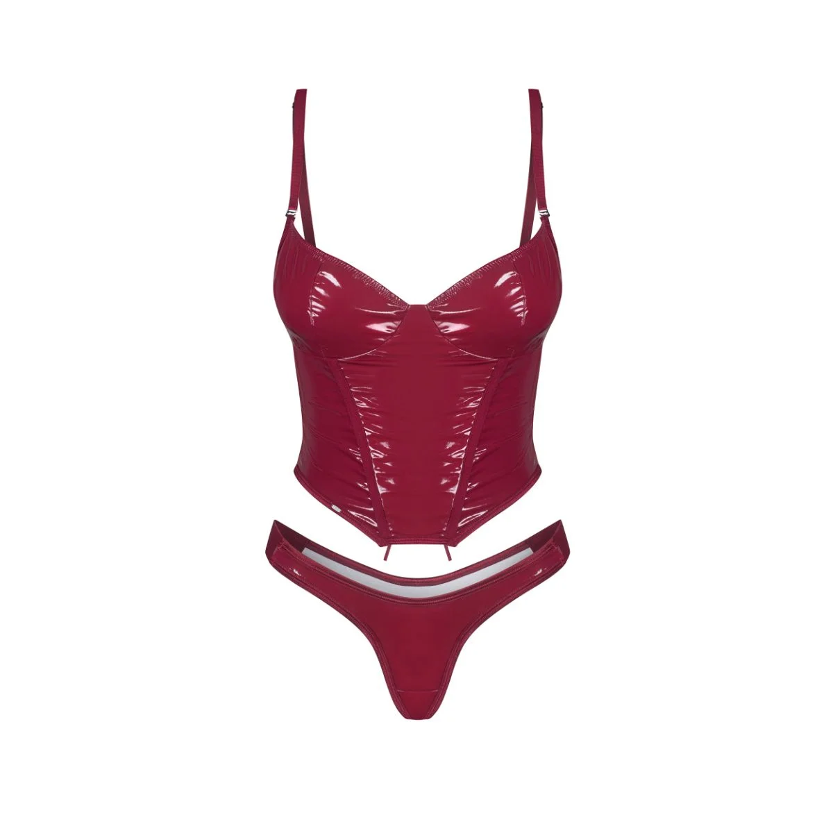 Obsessive - Redya Corset en String - Rood