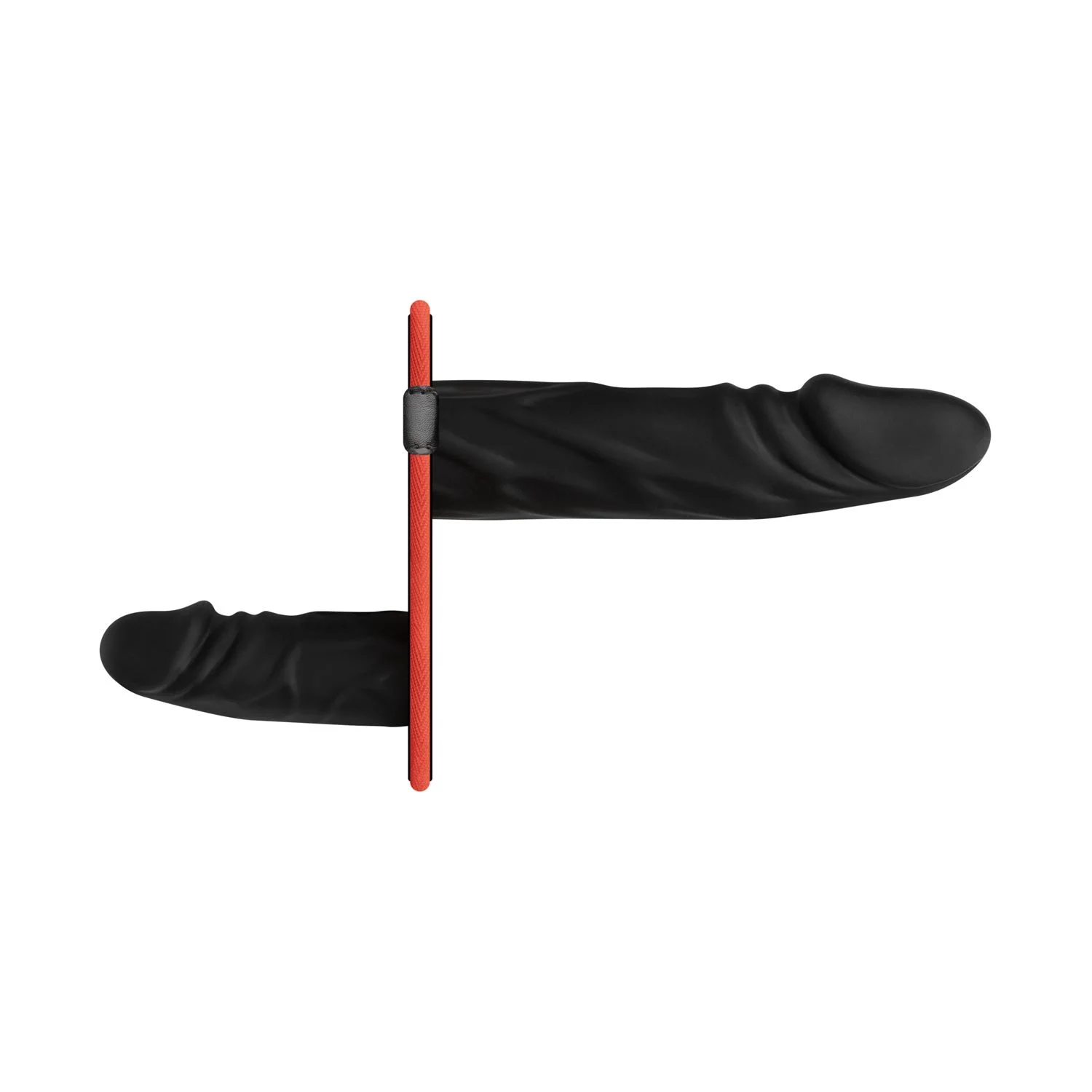 Fetish - Dubbel Dildo Strap-On Set - Zwart