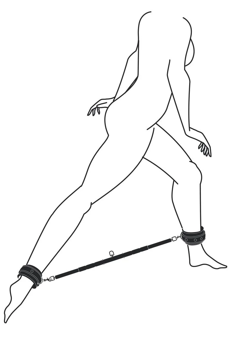 Fetish - Expander Spreader Bar and Cuffs Set