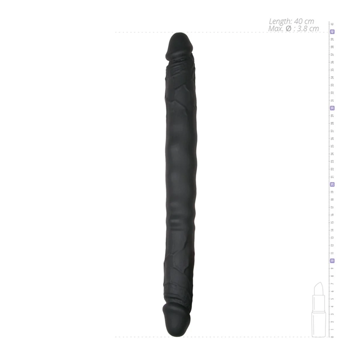 Double Ended Dildo - Zwart