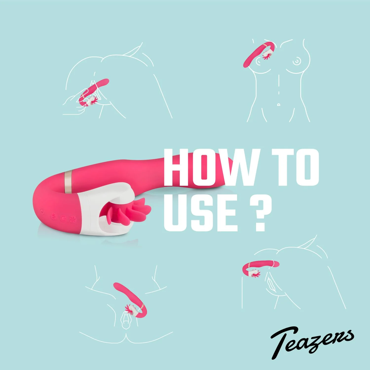 Teazers – Wheelie Vibe Vibrator – Roze