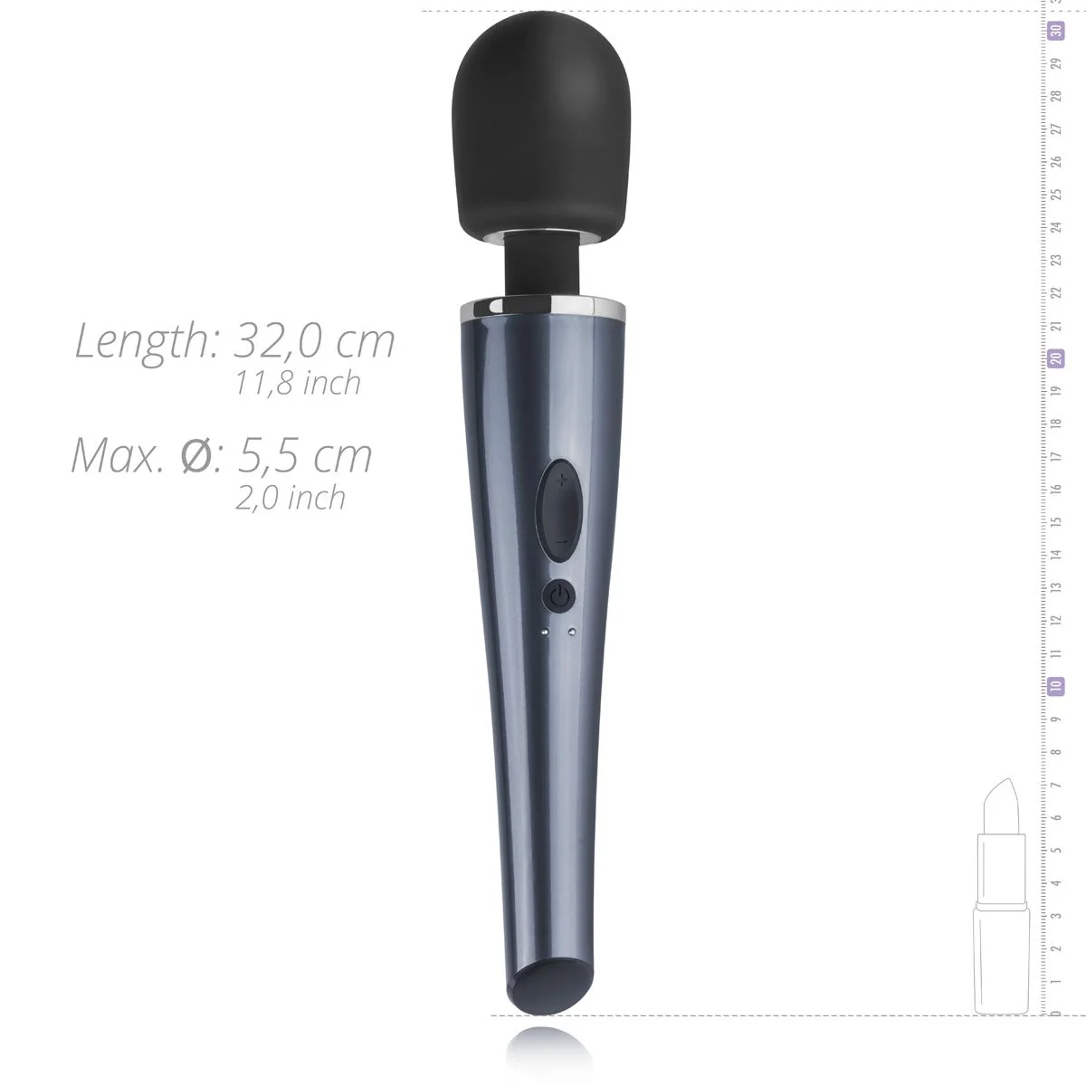 Teazers – Black Lightning Wand Vibrator – Zwart
