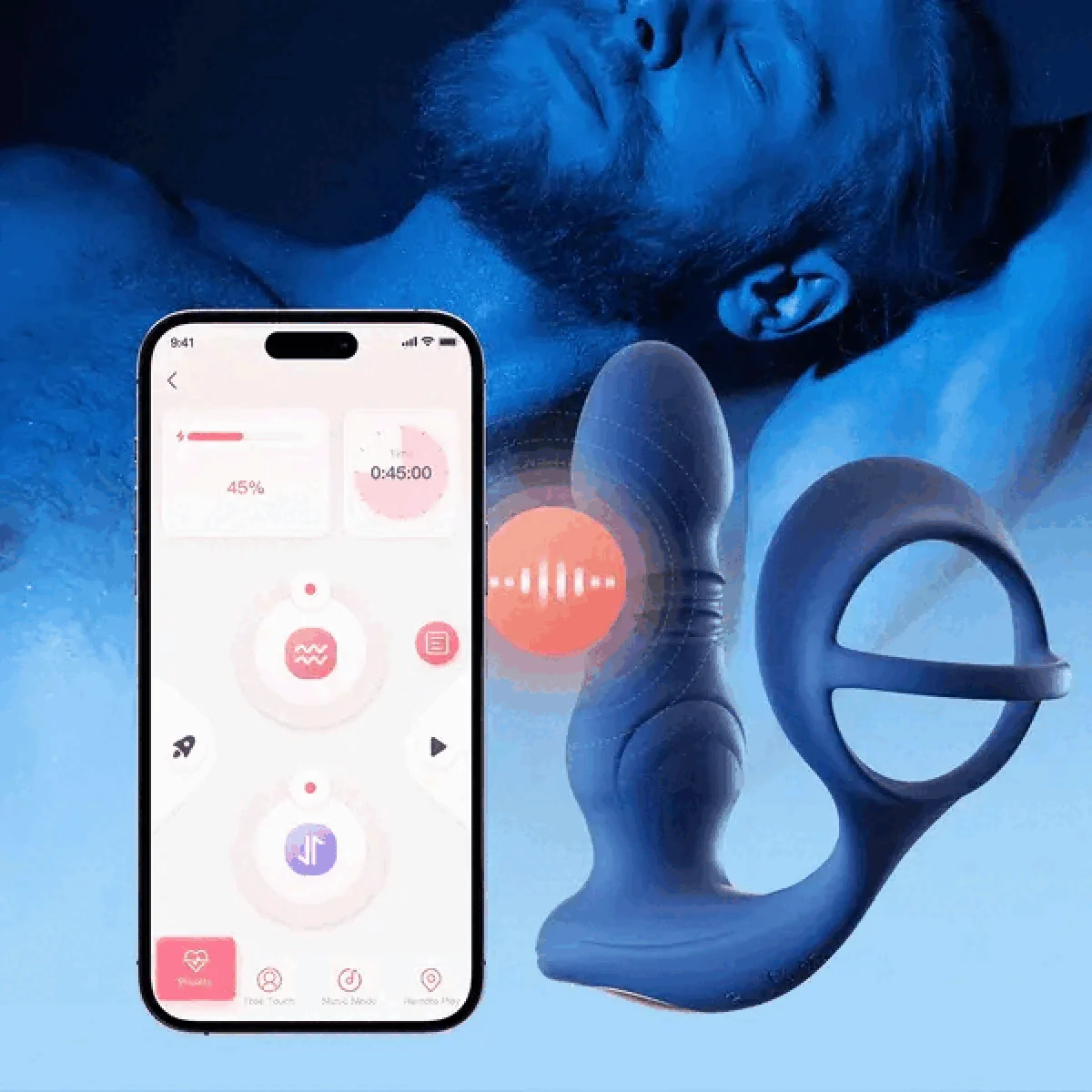 HoneyPlayBox – Cyrus Thrusting Prostate Vibrator – Zwart