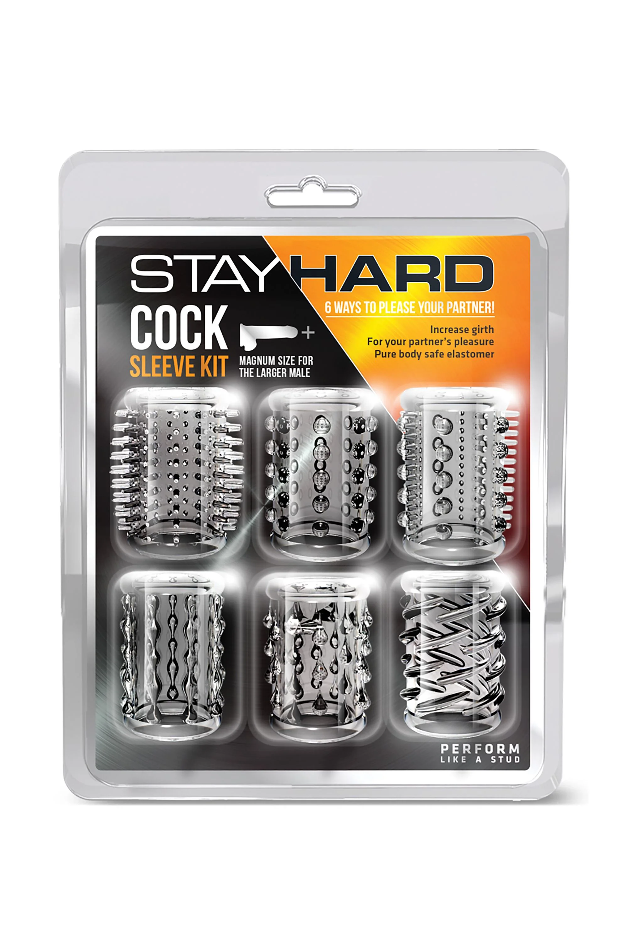 Blush - Stay Hard Penis Sleeve Kit Transparant