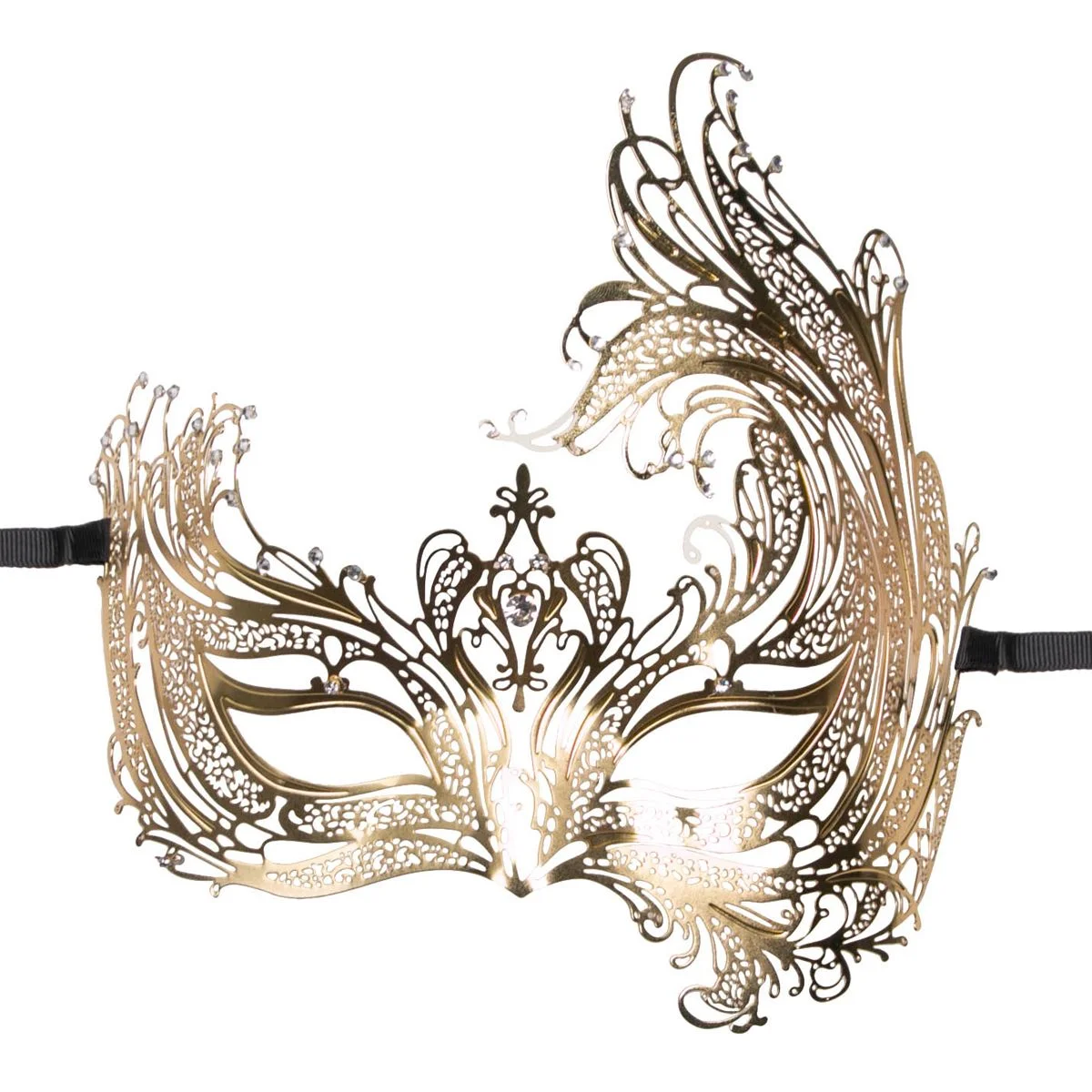 Open Venetiaans Masker - Goudkleurig
