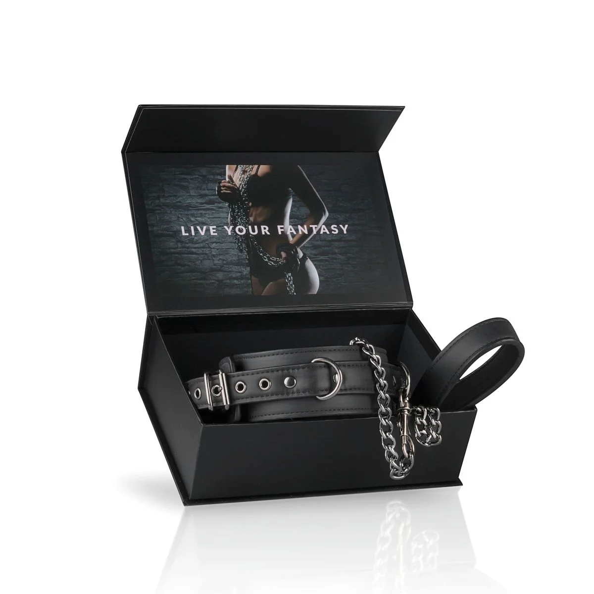 Fetish - halsband met riem