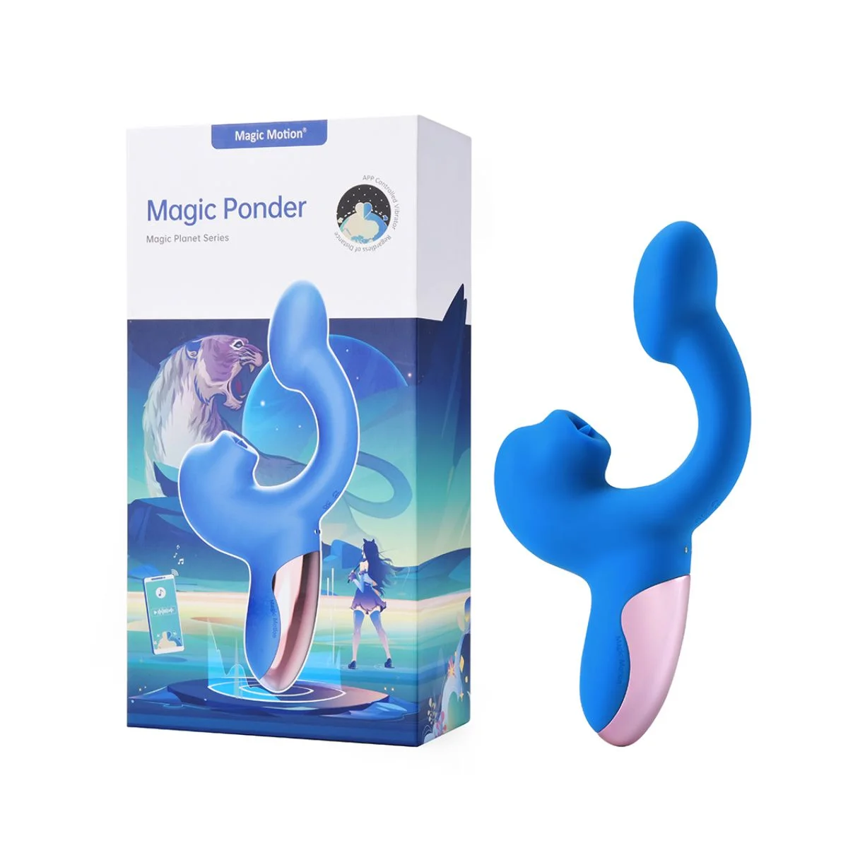 Magic Motion – Magic Ponder Vibrator met Lick & G-Spot Functie – Blauw