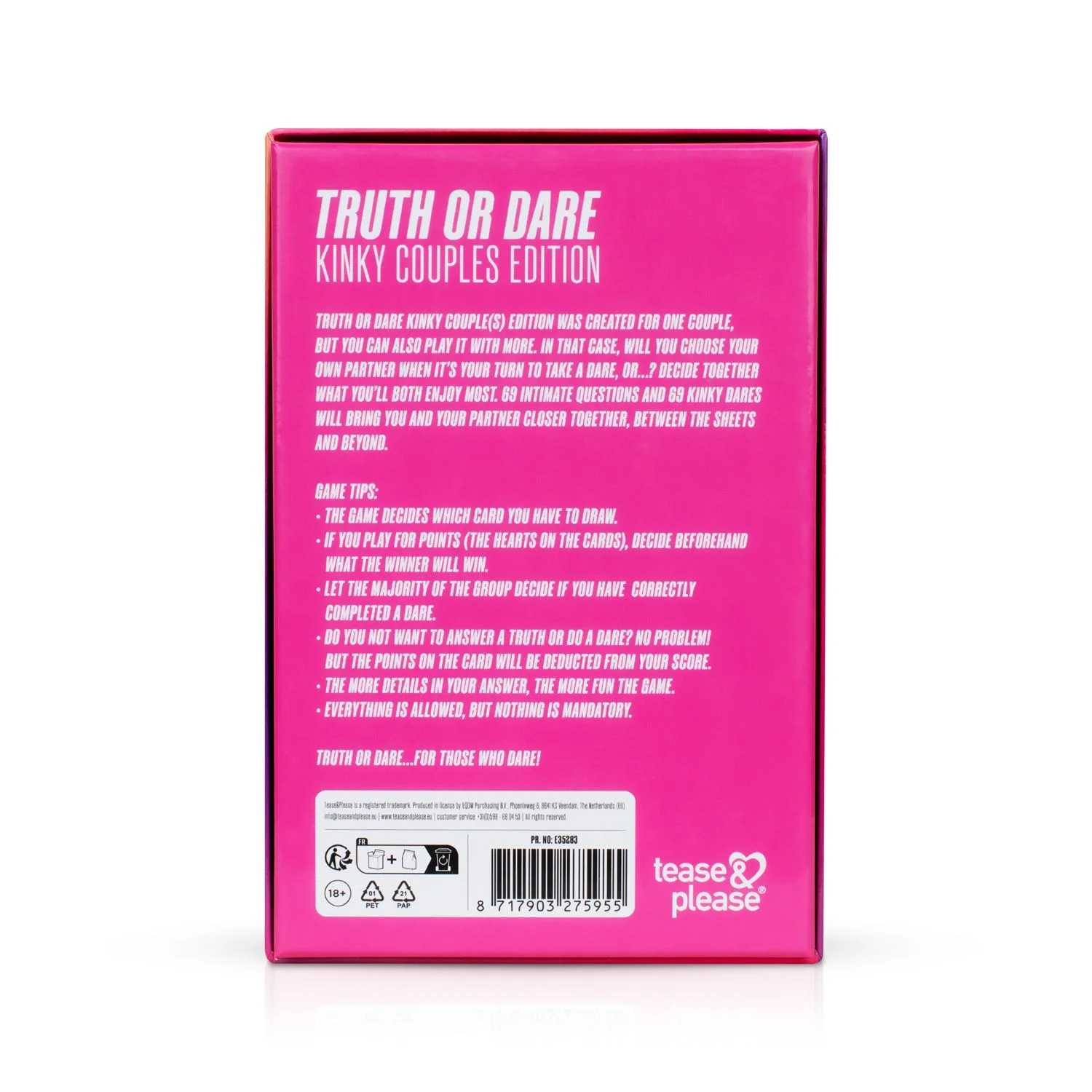 Tease & Please - Truth or Dare Kinky Edition - for couples
