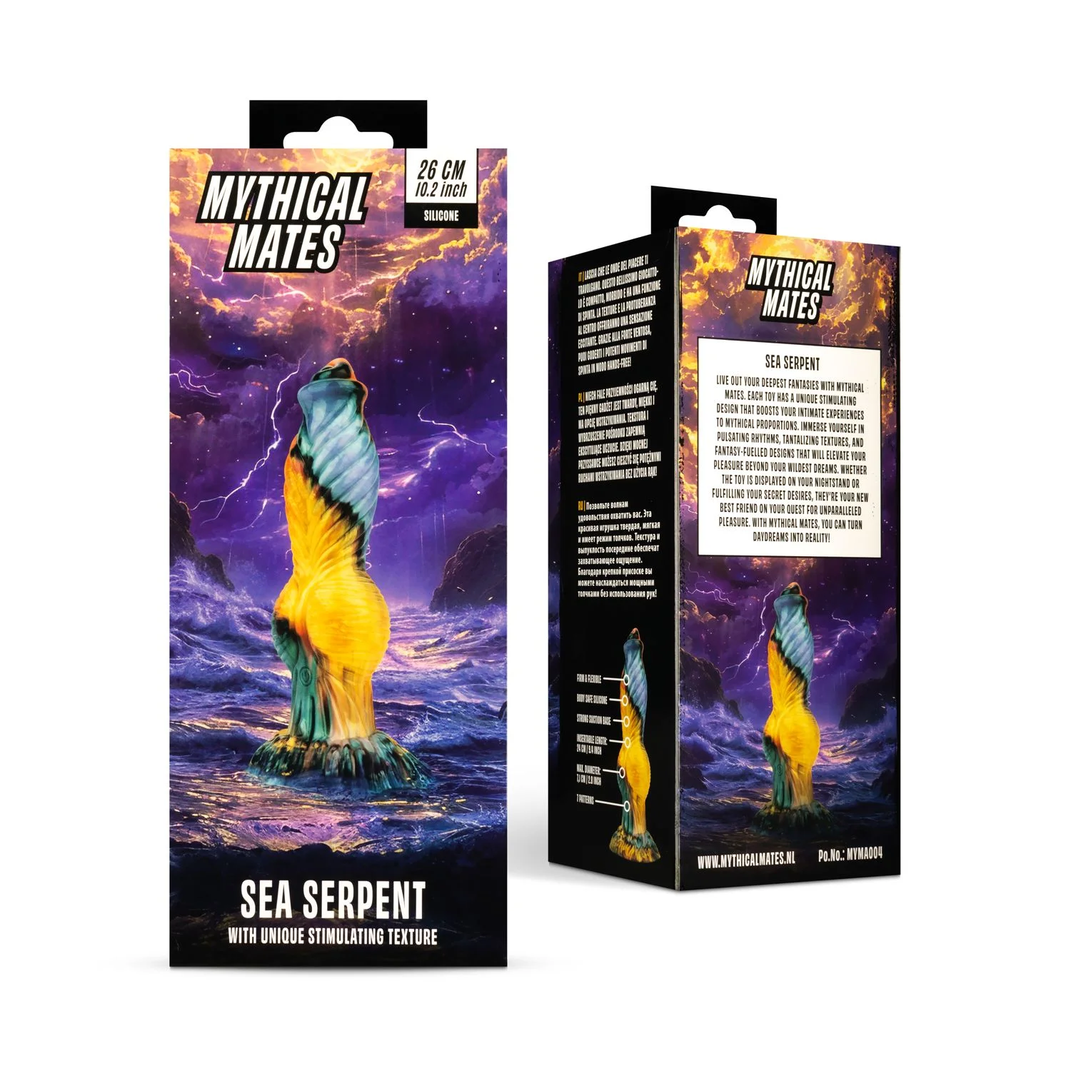 Mythical Mates - Sea Serpent Stotende Dildo - 26 cm