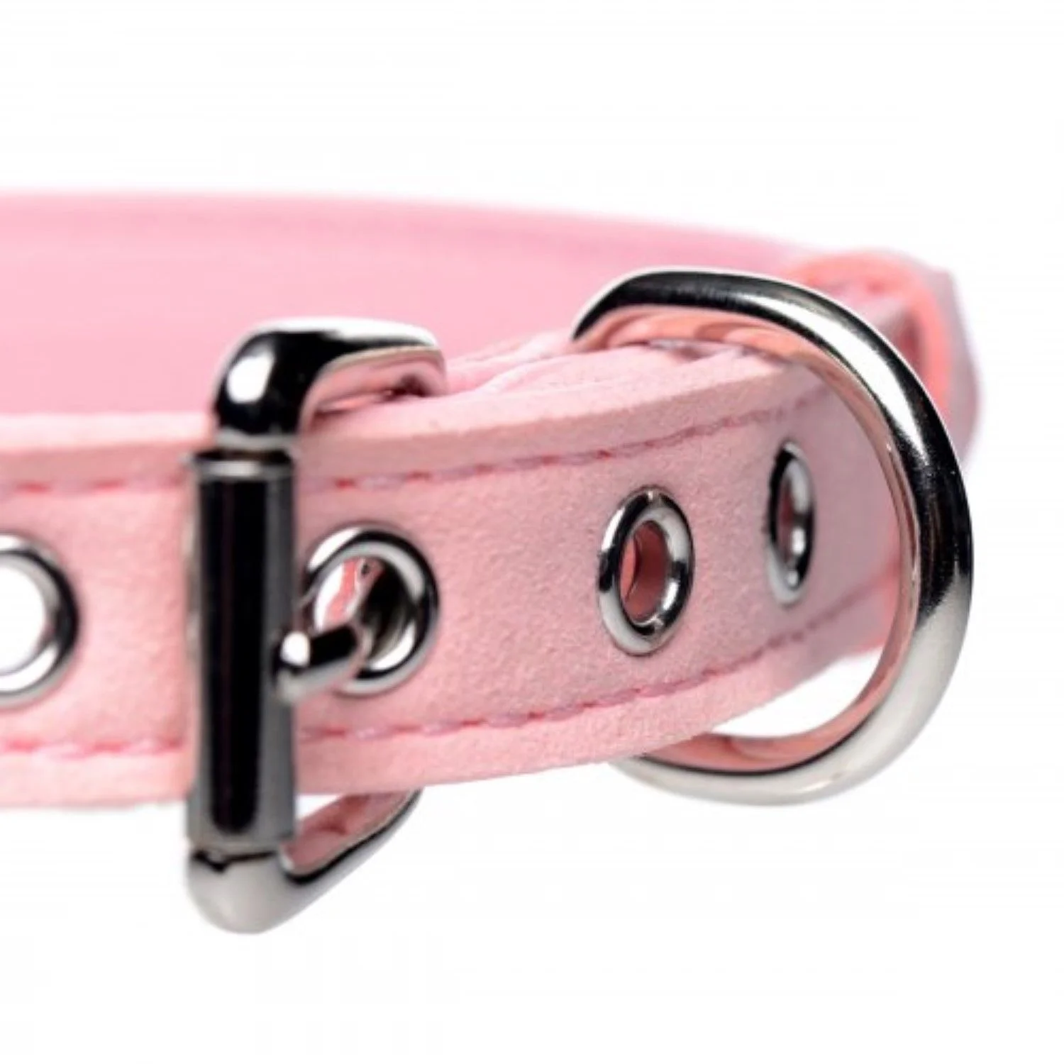 Golden Kitty Collar Met Kattenbelletje - Roze/Zilver