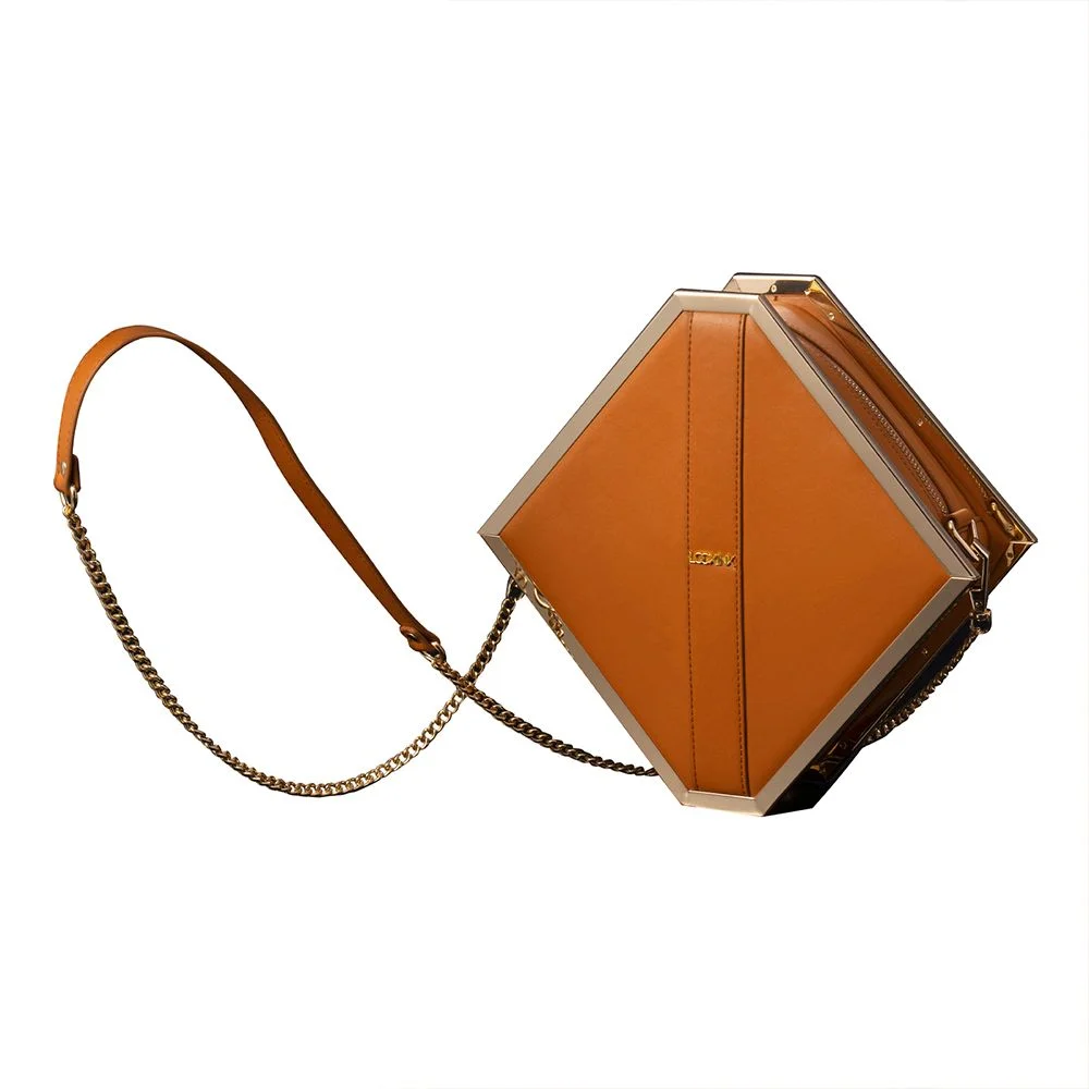 LOCKINK - Mysterious Square Kink Bag - bruin