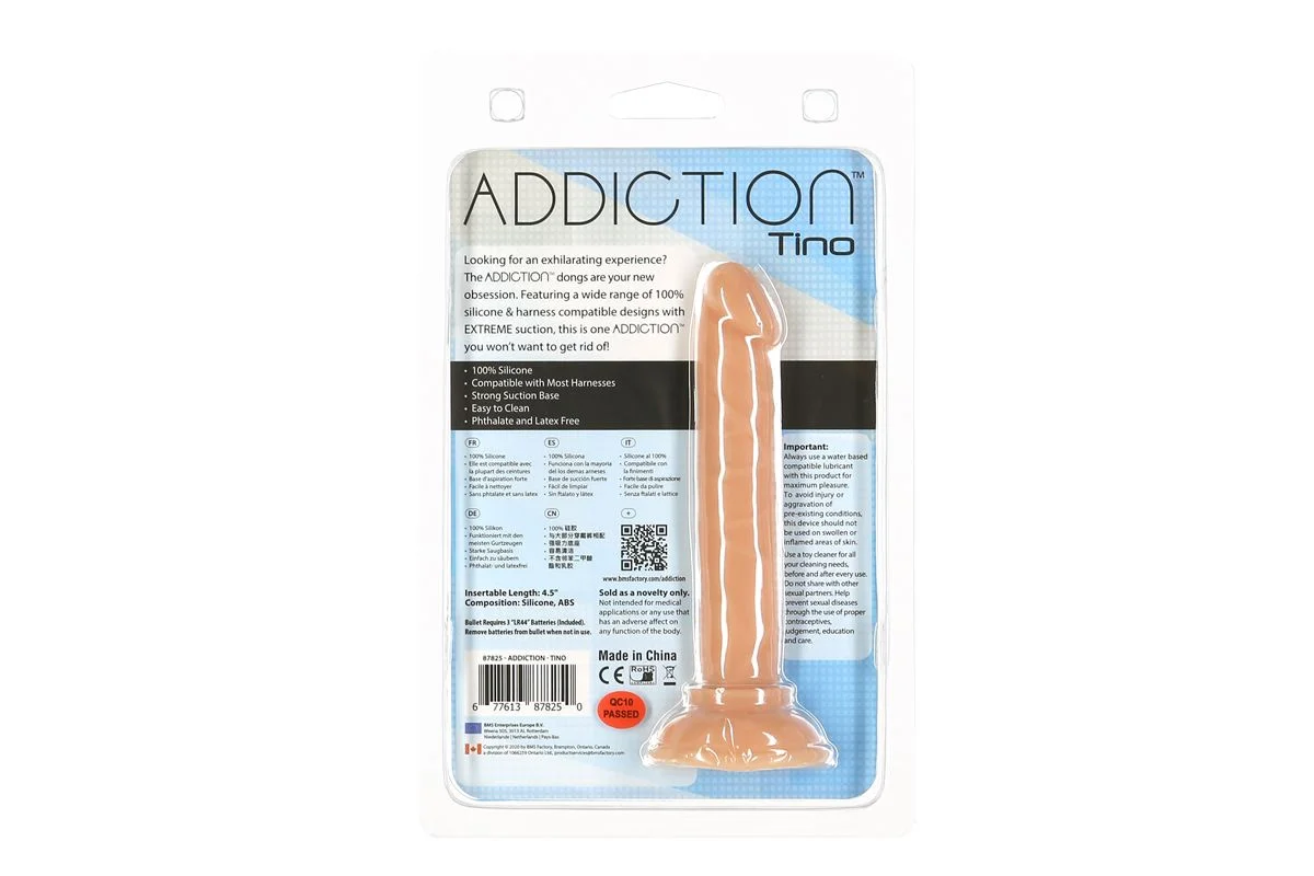 Addiction -  Tino Siliconen Dildo - 13 cm