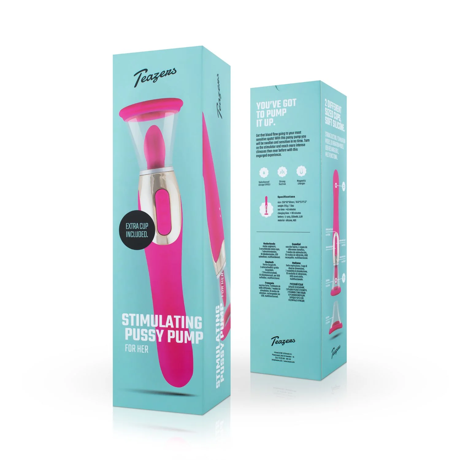 Teazers - Pleasure Pump Met G-Spot Vibrator - Roze