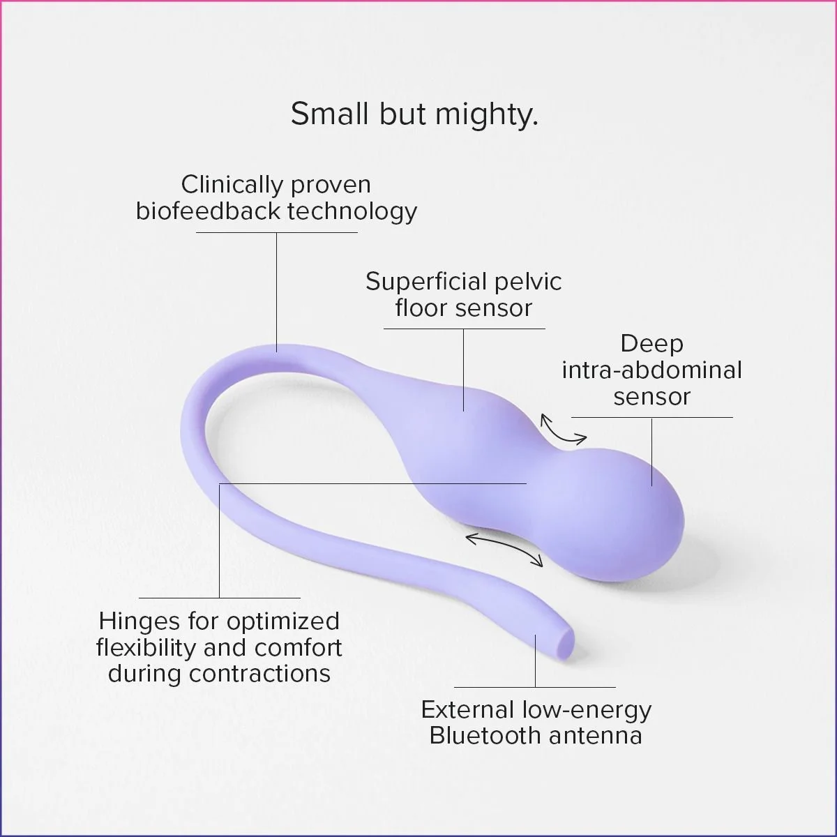Perifit Care+ Dynamische Kegel-oefenapparaat - Lila