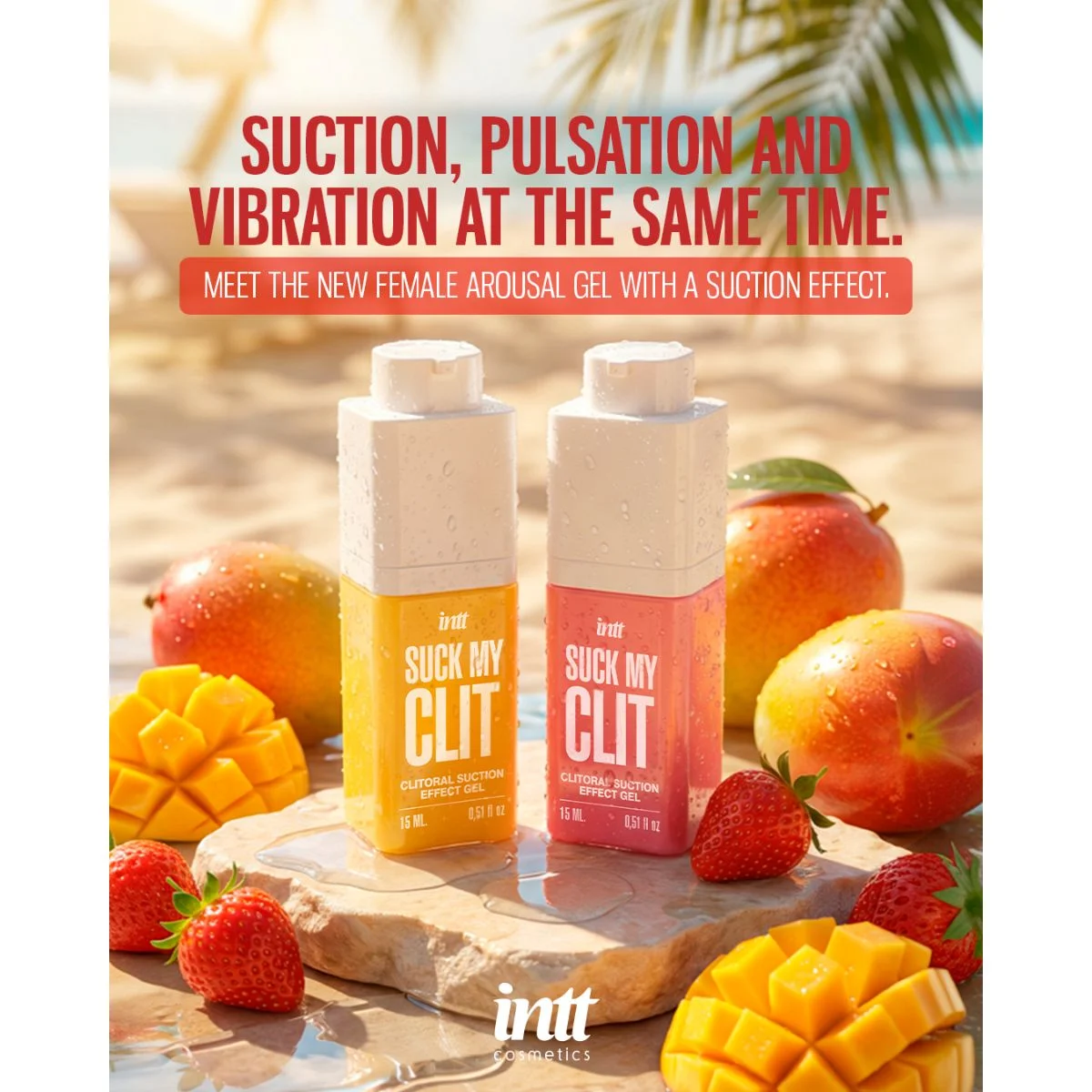 INTT - Suck My Clit Gel Wilde Aardbei - 15ml
